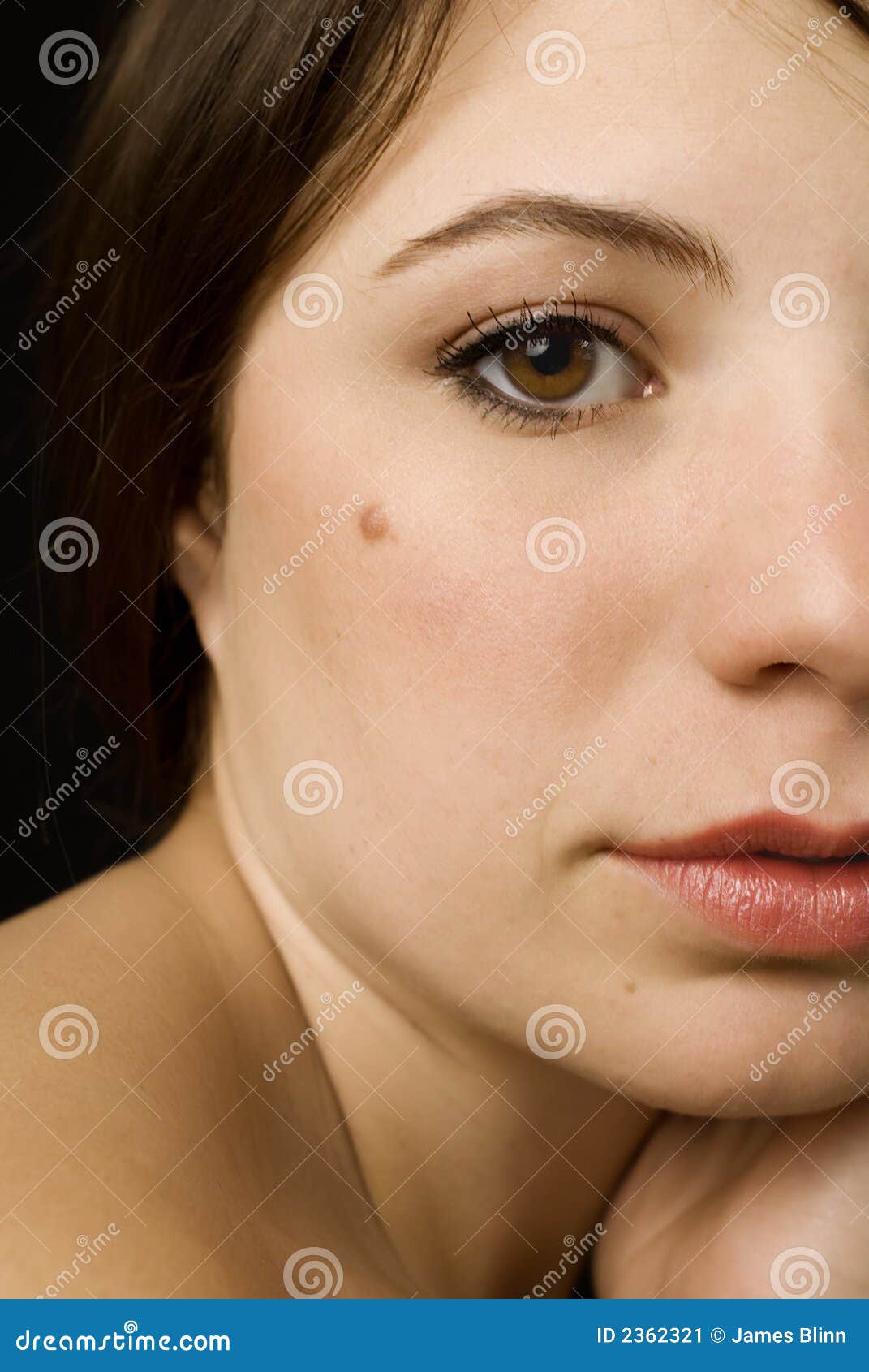 Girl with a Mole stock image. Image of body, 2362321