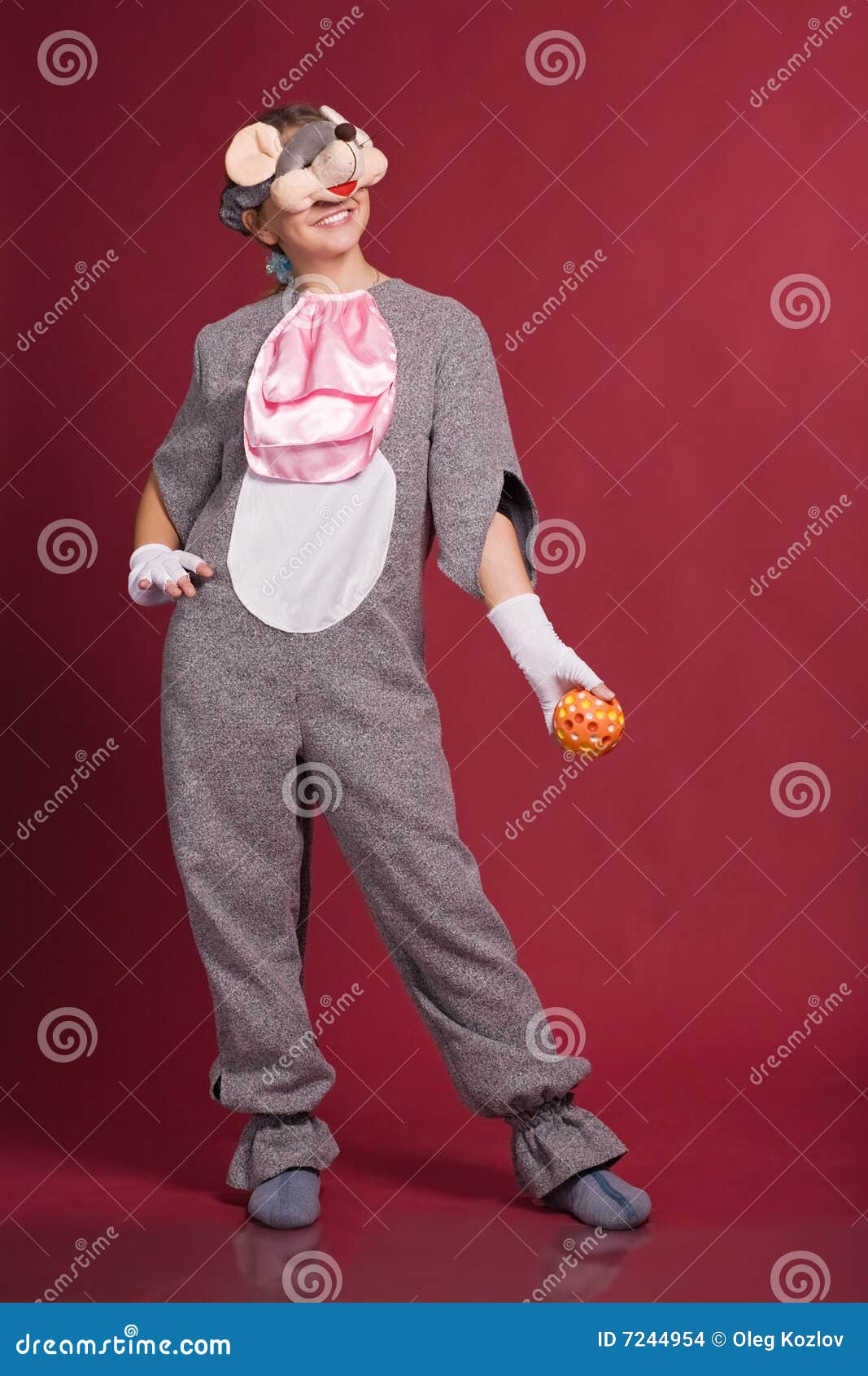 Girl in mouse costume stock photo. Image of feminine, beauty 7244954