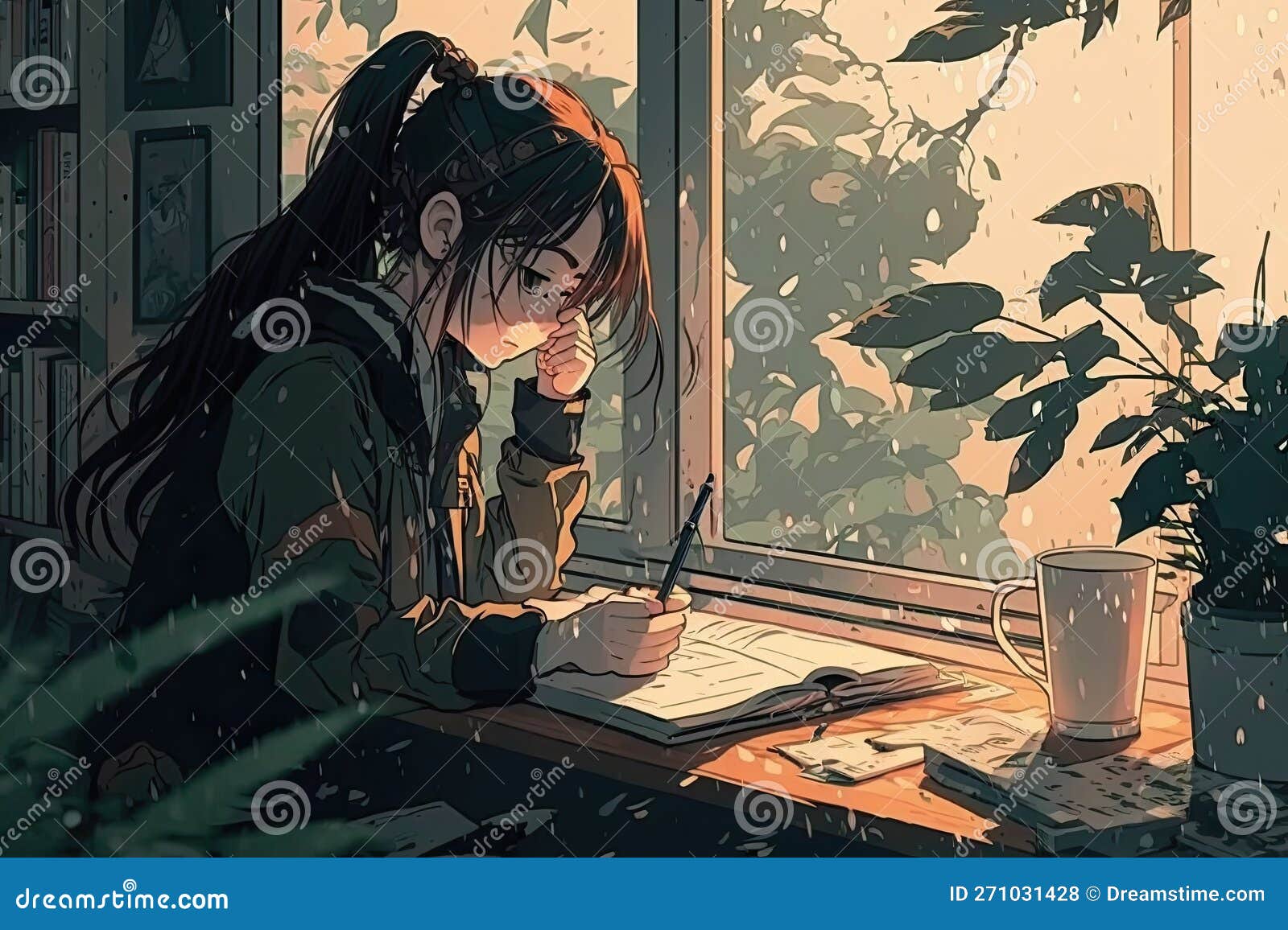 Anime study room Wallpapers Download  MobCup