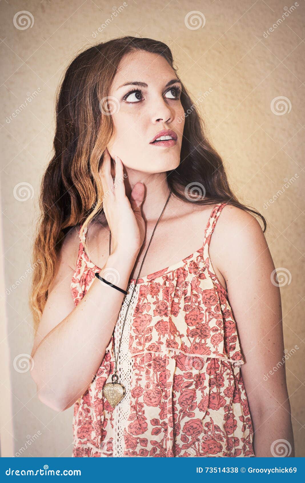 Girl Next Door stock photo. Image of fashion, model, comfortable 73514338