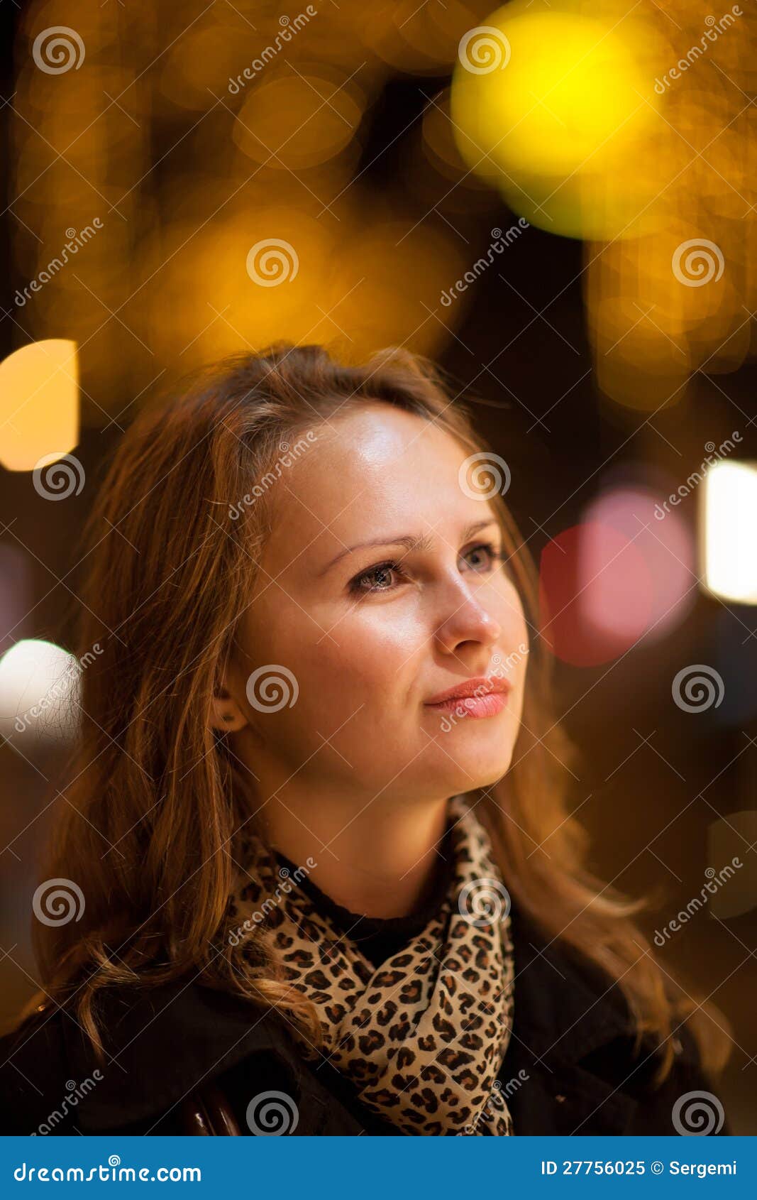 Girl at night city stock image. Image of hair, late, black - 27756025