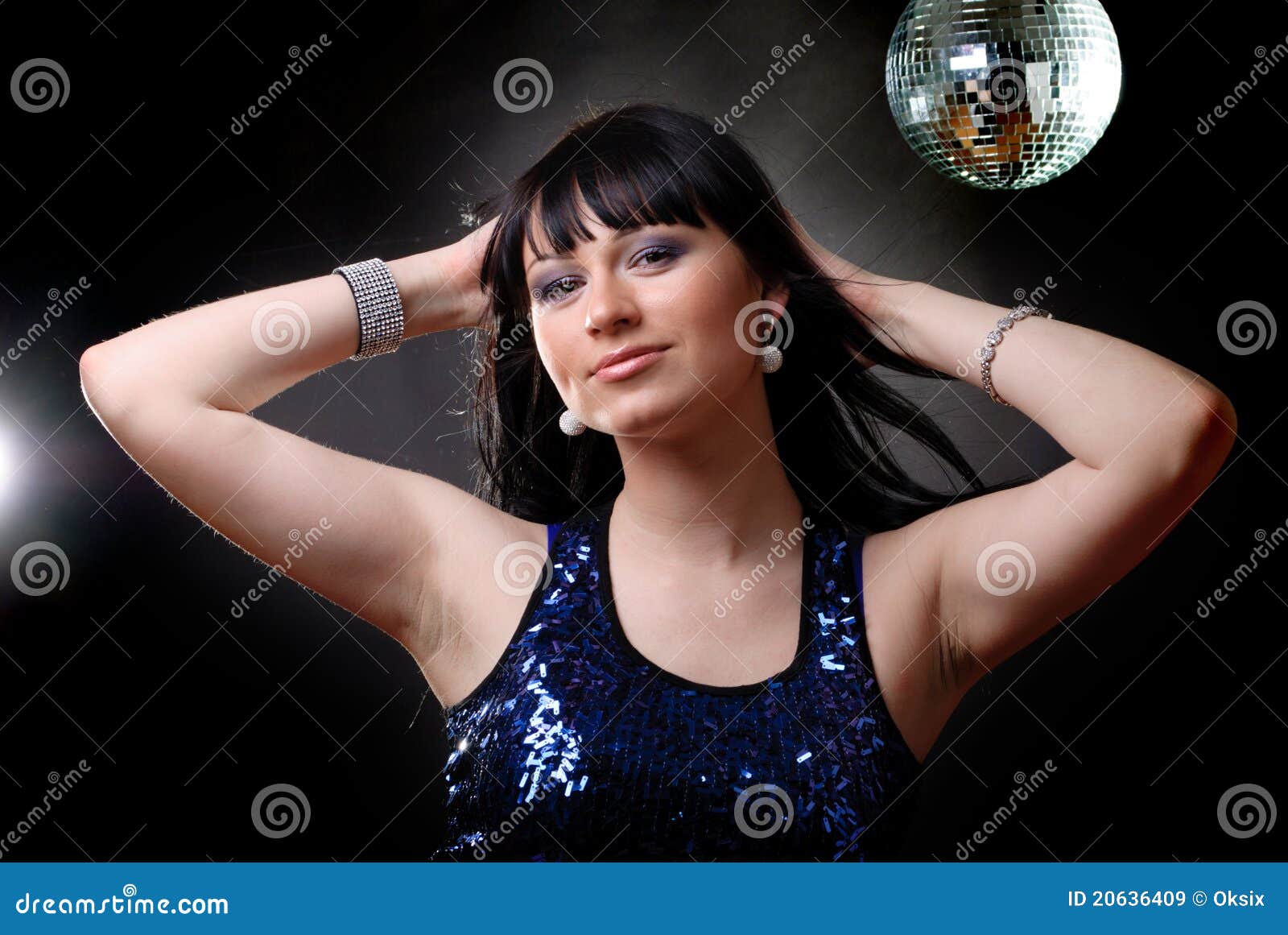 Girl in the nightclub stock image. Image of caucasian - 20636409