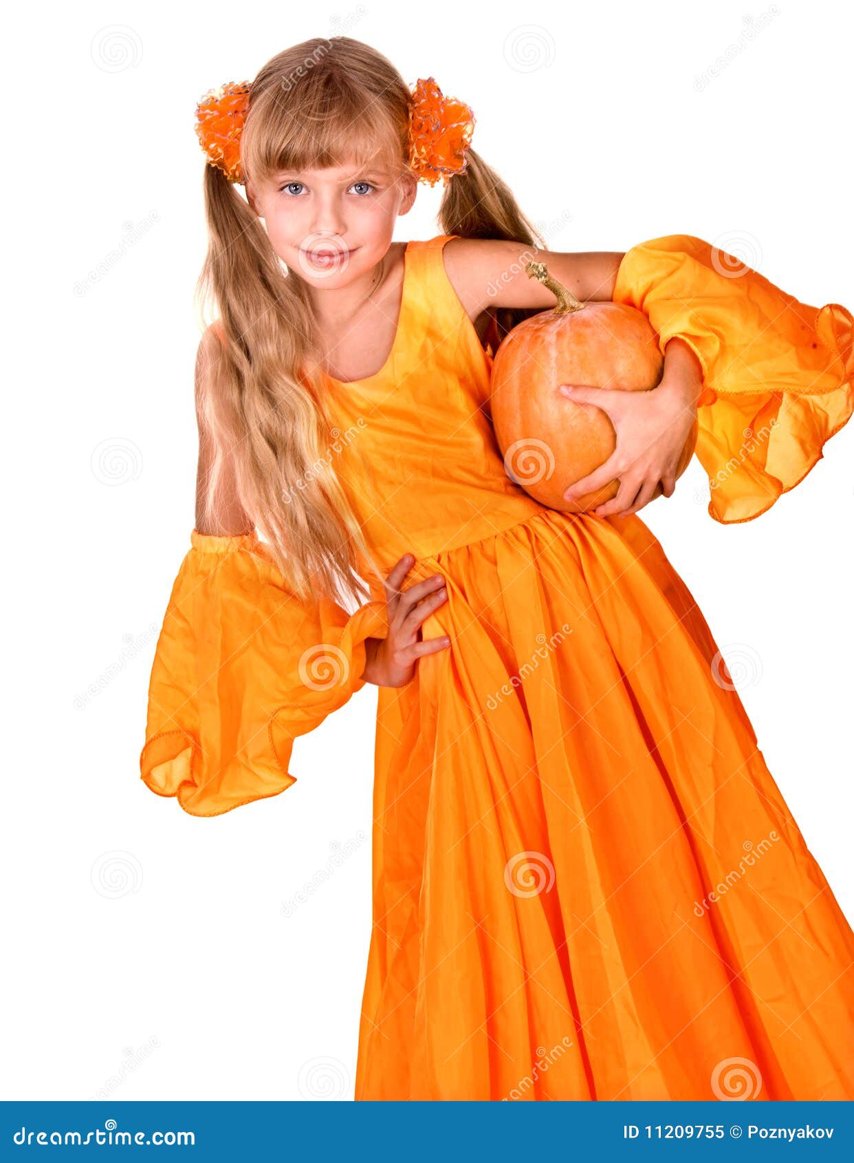 pumpkin orange dress