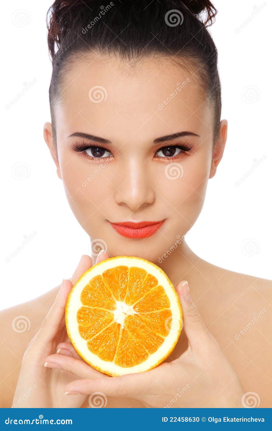 Girl with oranges stock photo. Image of citrus, healthy 22458630