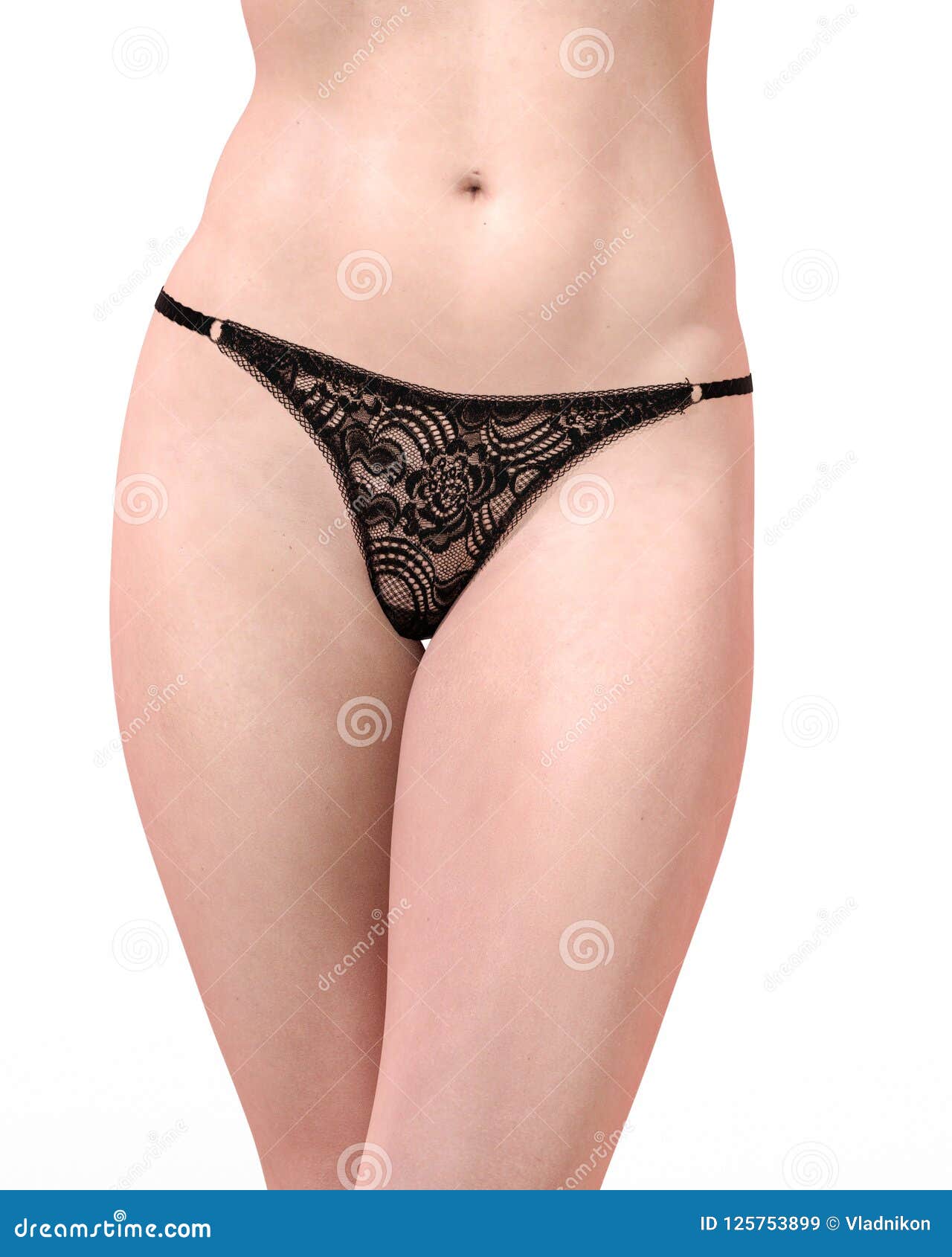Girl in Panty. Transparent Panties Underwear Stock Illustration