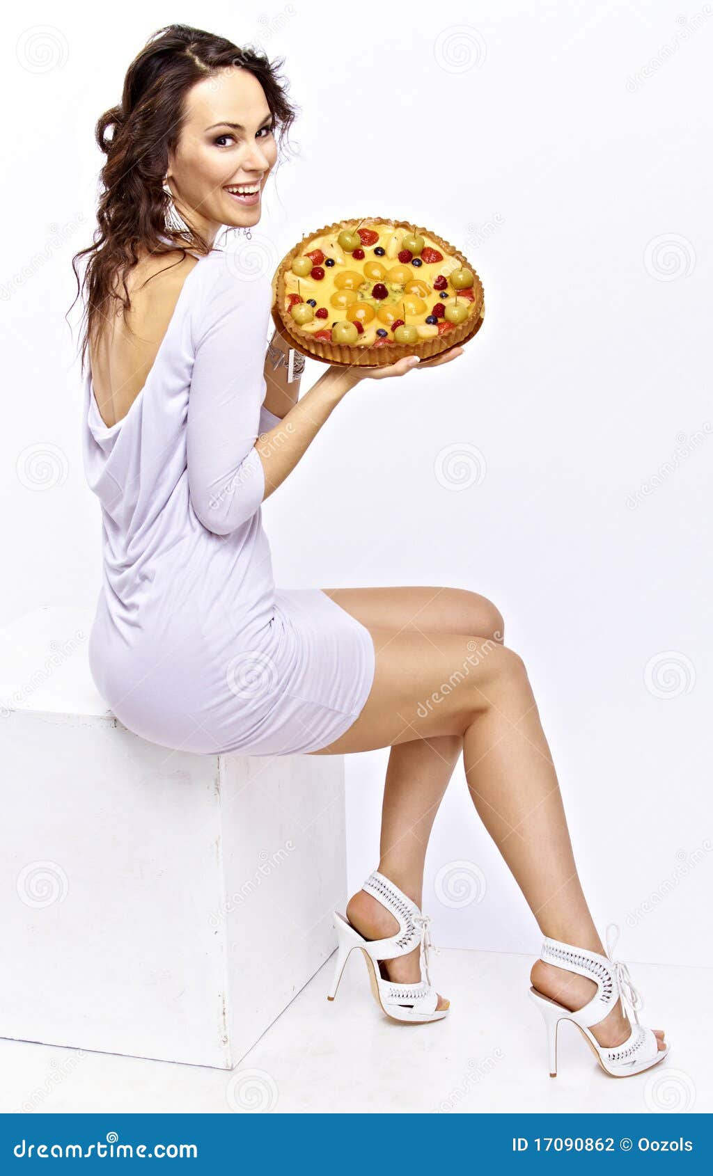 girl with a pie