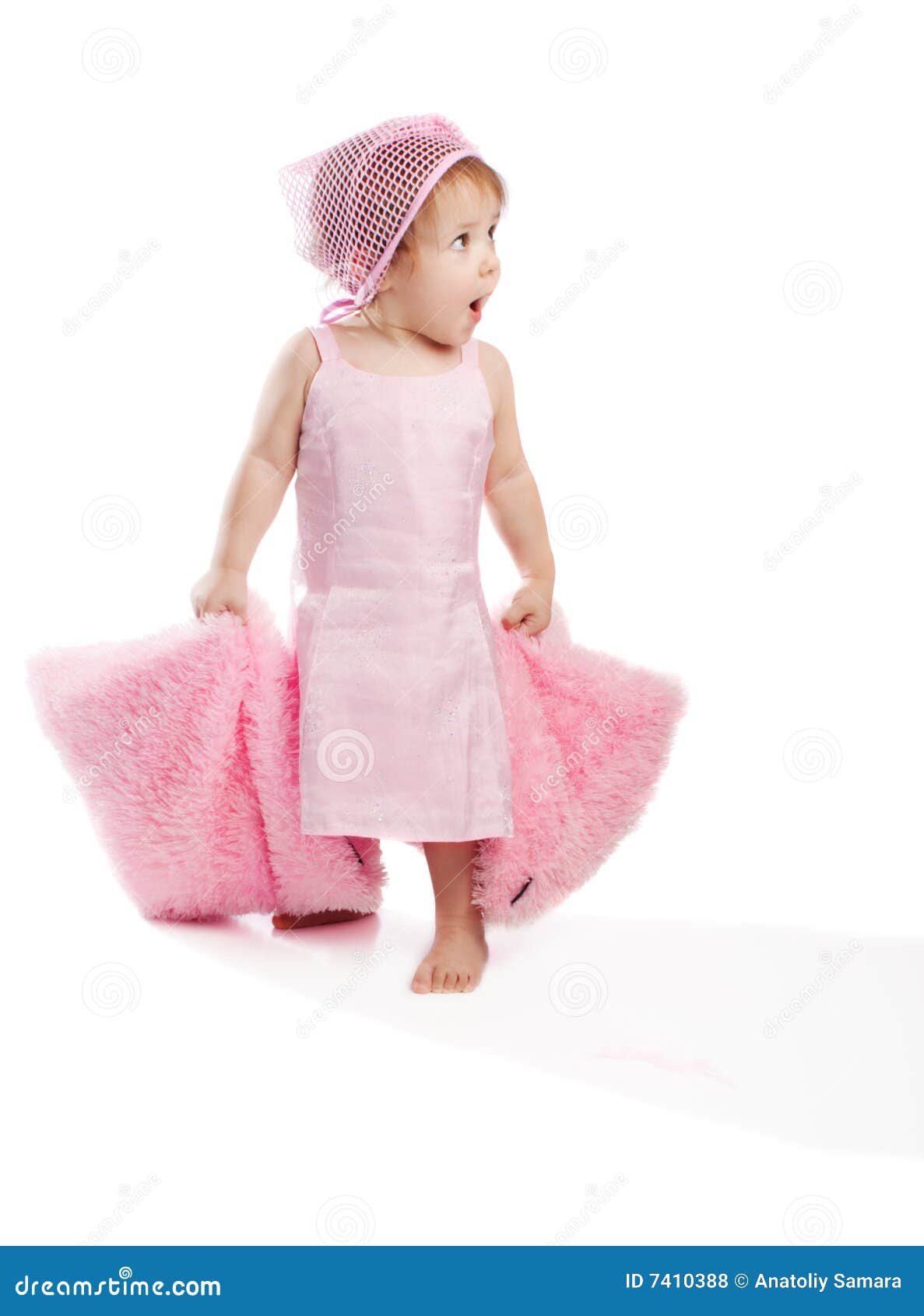 Girl with pillows stock photo. Image of carrying, pillows 7410388