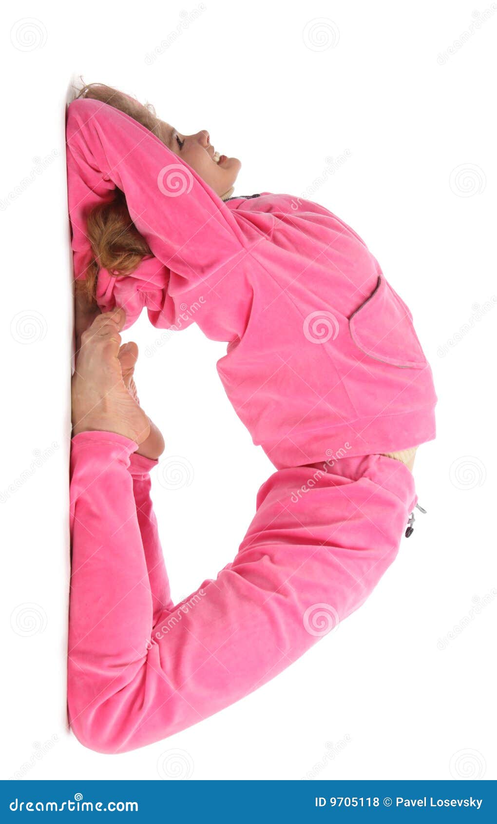 Girl in Pink Clothes Represents Letter D Stock Photo Image of