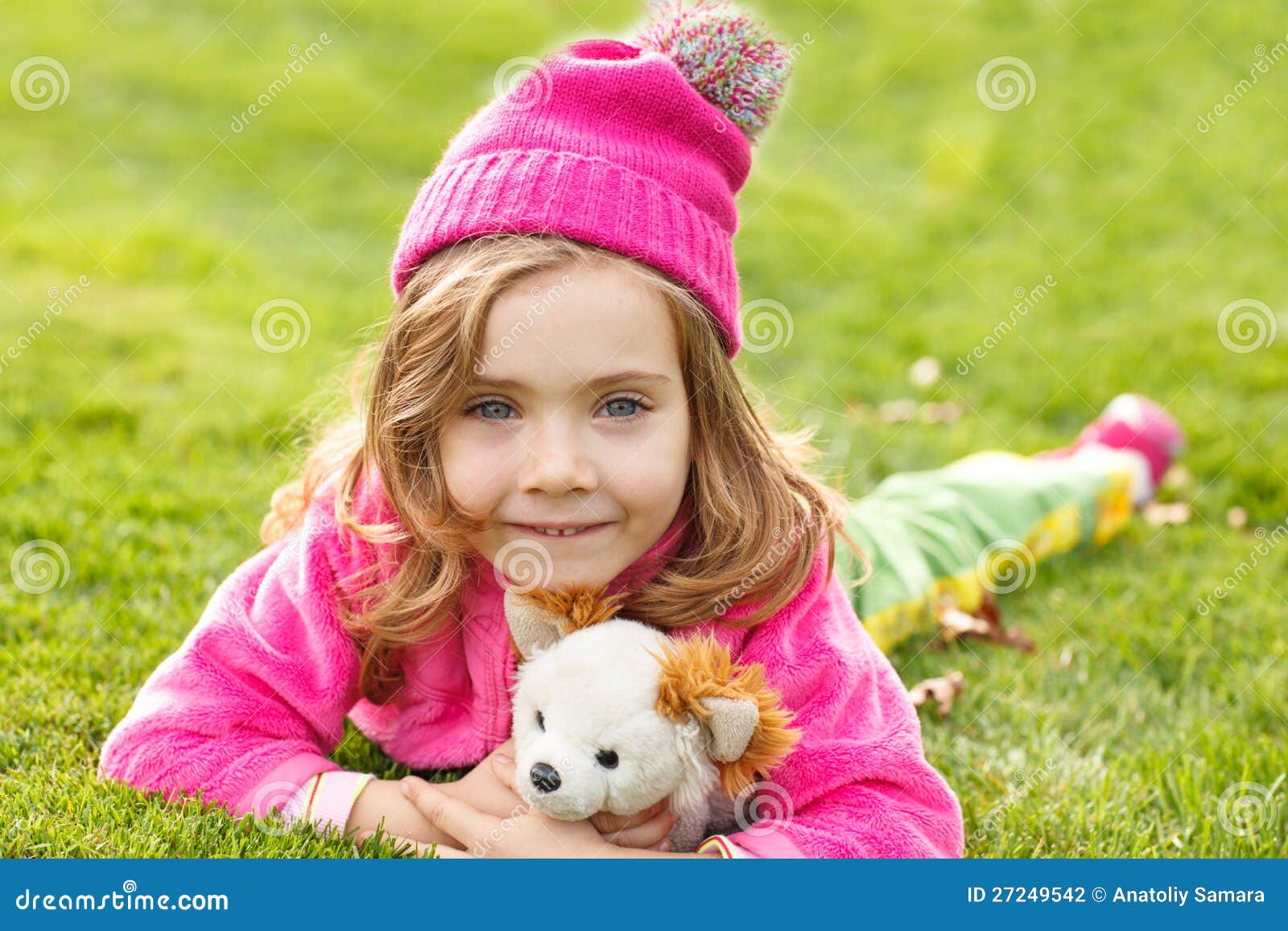Girl in pink hat stock photo. Image of child, pretty 27249542