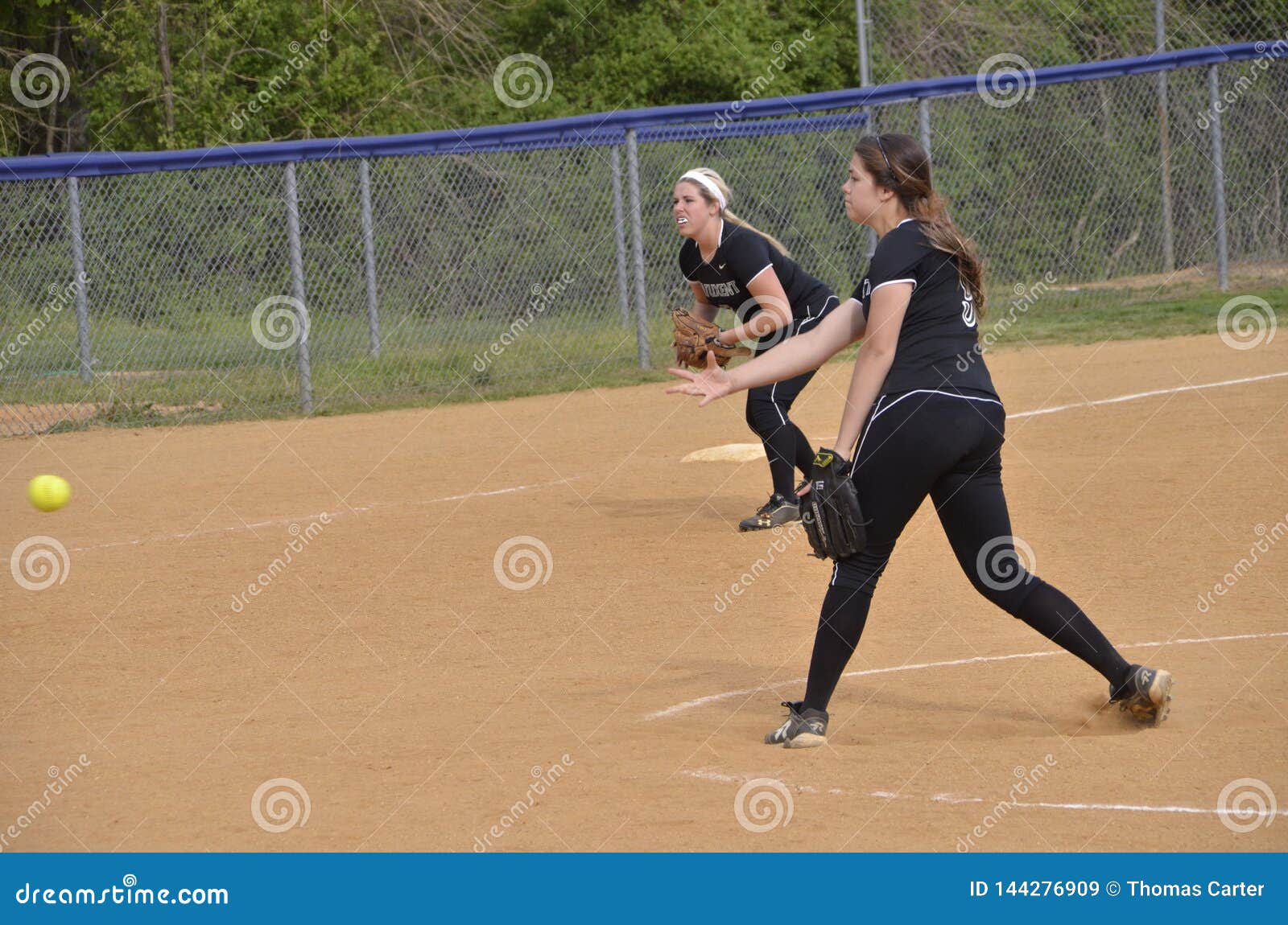 Pitcher in a High School Softball Game Editorial Stock Image Image of