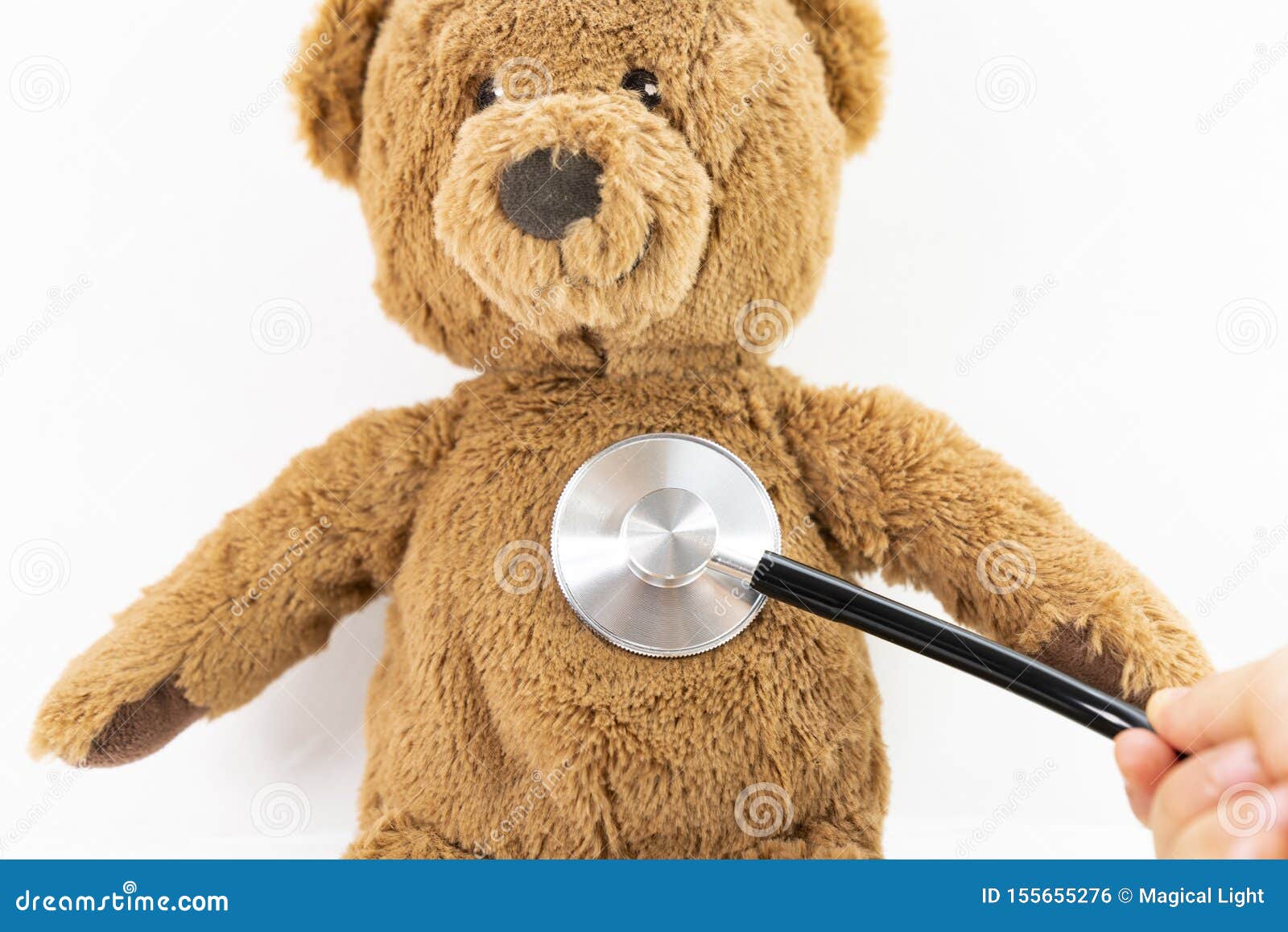 doctor teddy bear with stethoscope