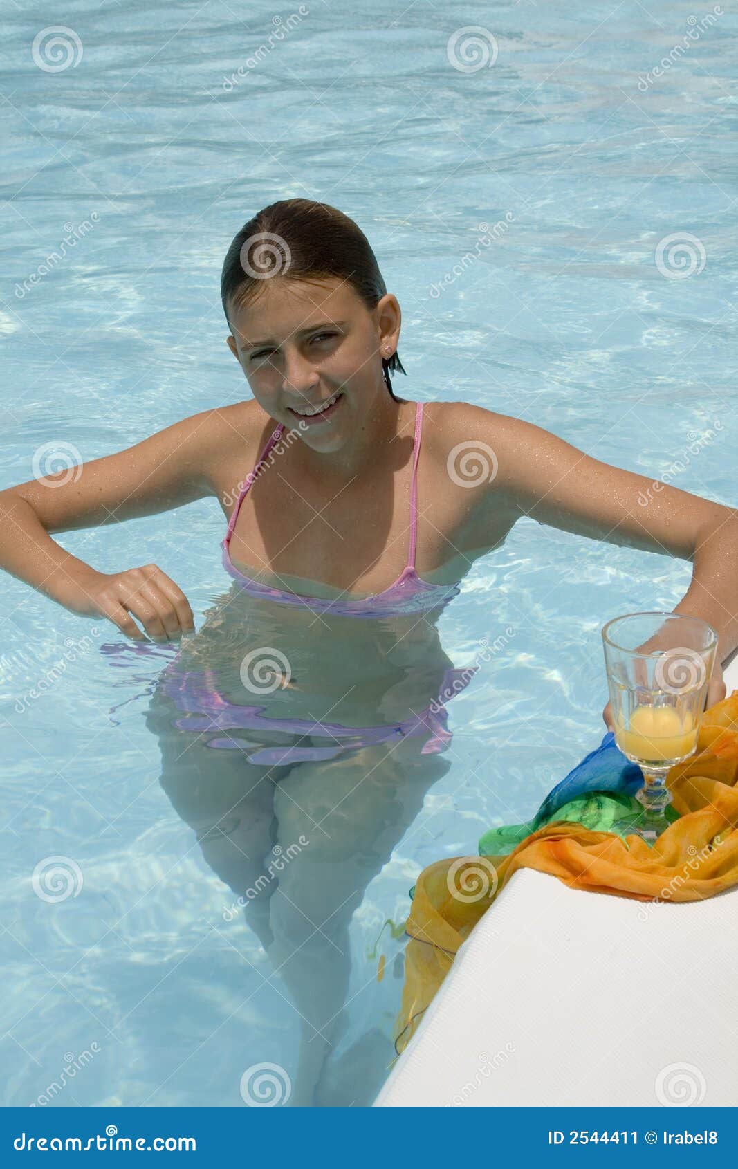 Girl In The Pool Stock Image Image Of Young Looking 2