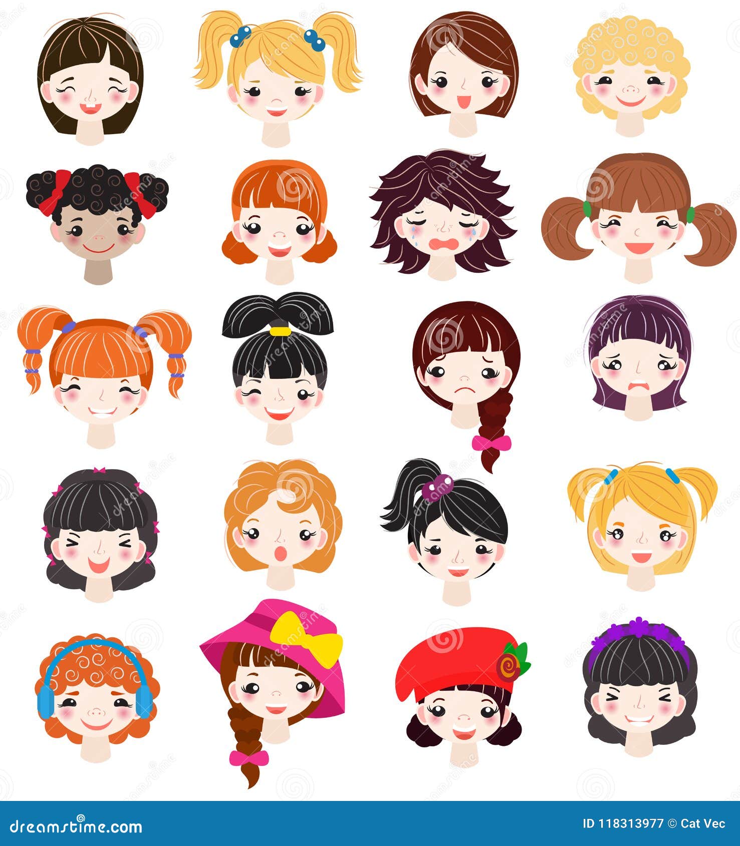 Girl Portrait Vector Female Girlie Character Face of Woman with Hairstyle and Cartoon Person Girlfriend Illustration Set Stock Vector - Illustration of fashion, girlfriend: 118313977 Girl Portrait Vector Female Girlie Character Face of Woman with Hairstyle and Cartoon Person Girlfriend Illustration Set Stock Vector - Illustration of fashion, girlfriend: 118313977