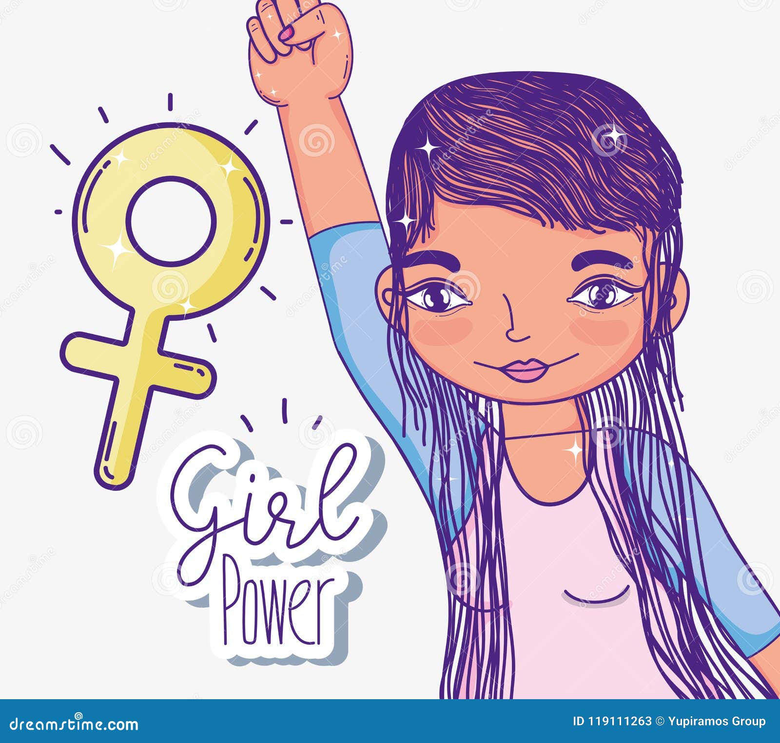 Girl Power Vector Art & Graphics