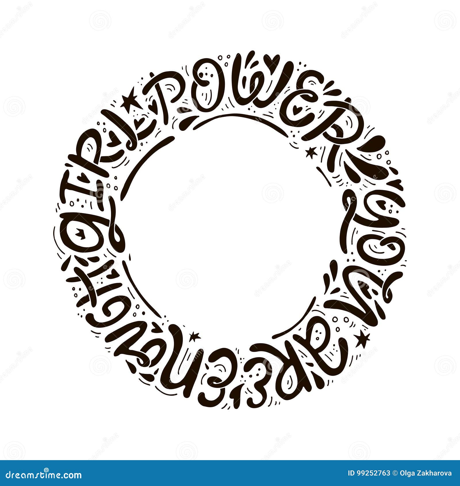 Girl Power Illustration Stock Vector Illustration Of Girly 99252763