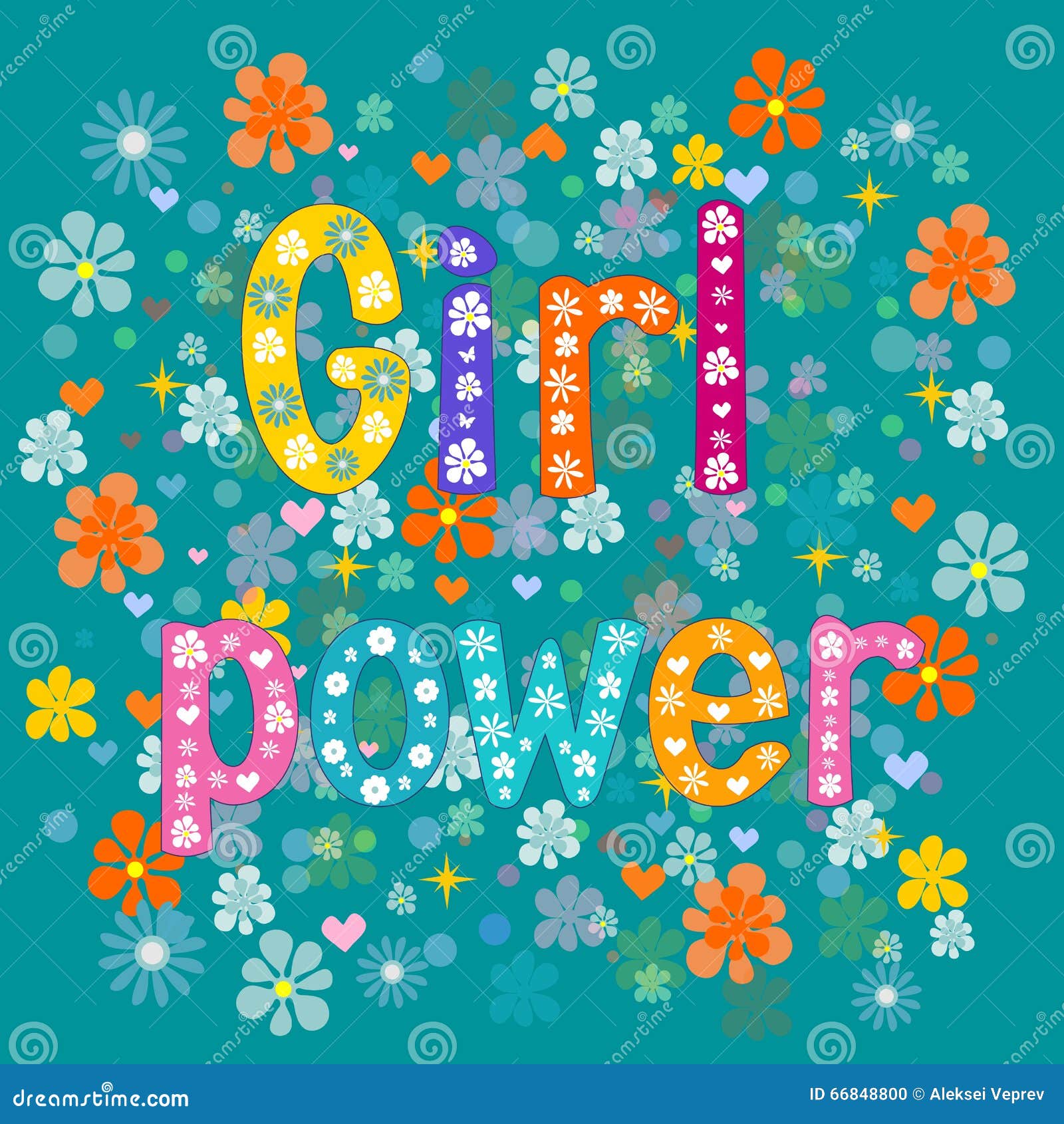 Girl Power Vector Art & Graphics