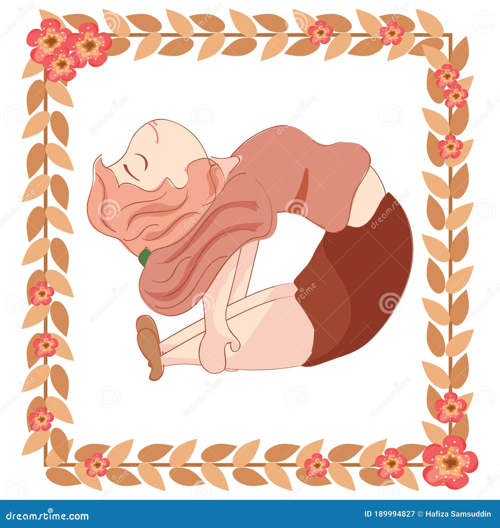 Red Yoga Cat In Camel Pose RoyaltyFree Stock Image