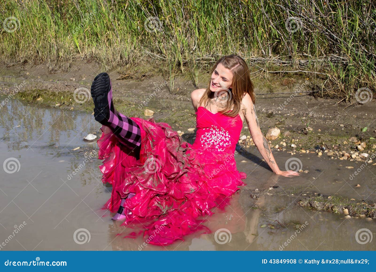 Prom Dress in Mud