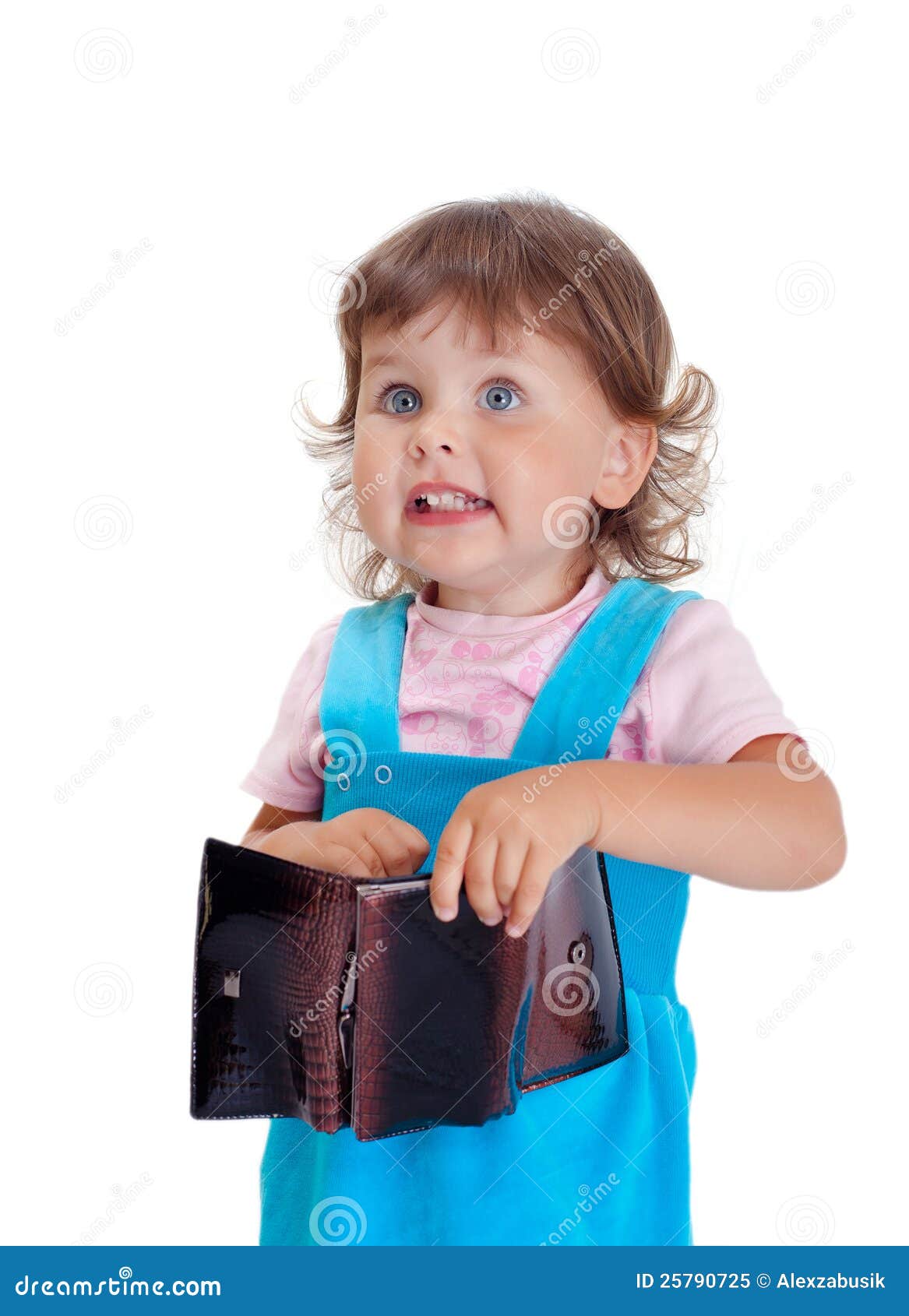 Girl with purse stock image. Image of domestic, cute 25790725