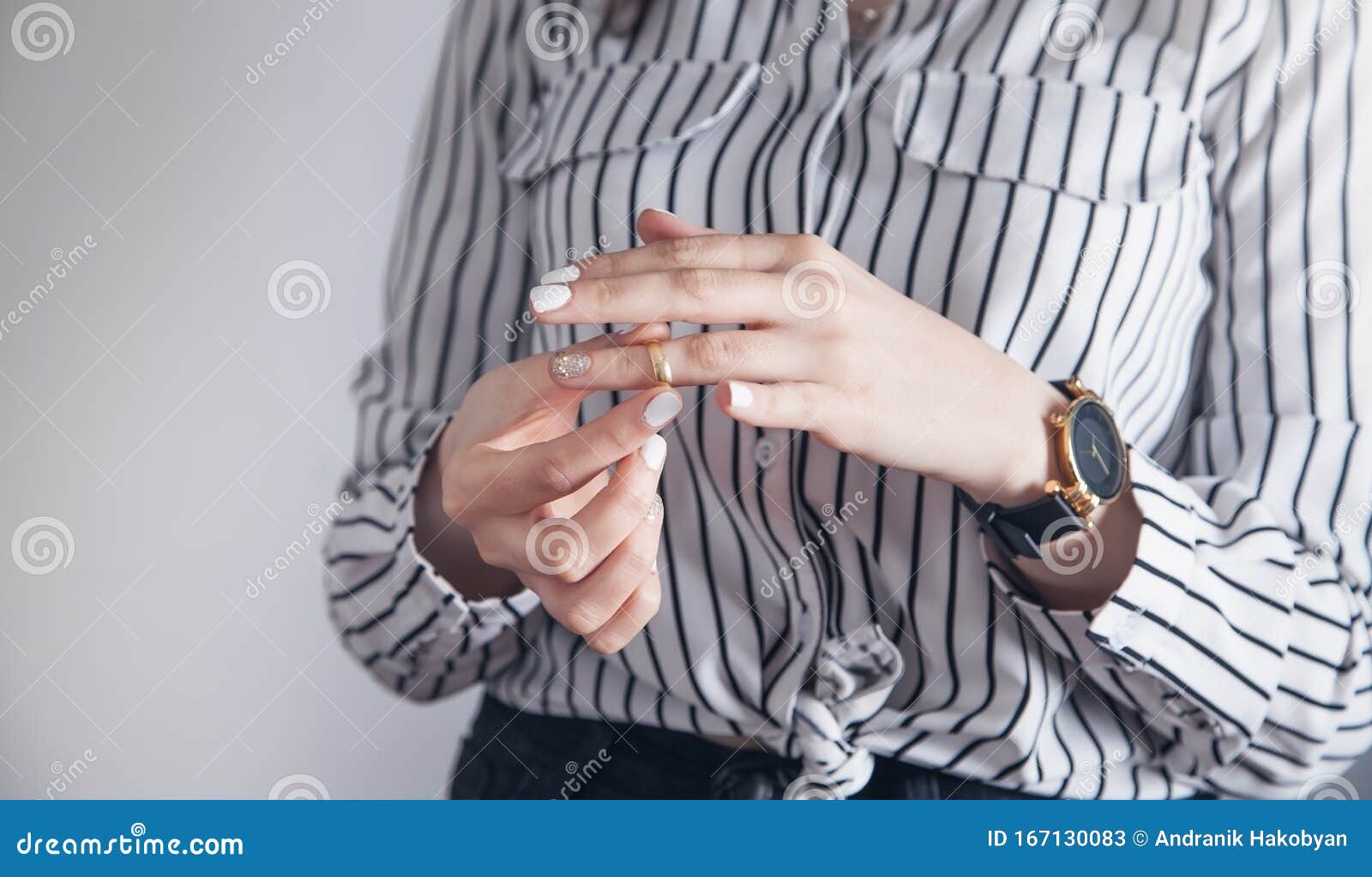 Girl Putting Ring on Finger Stock Image Image of holding, adult
