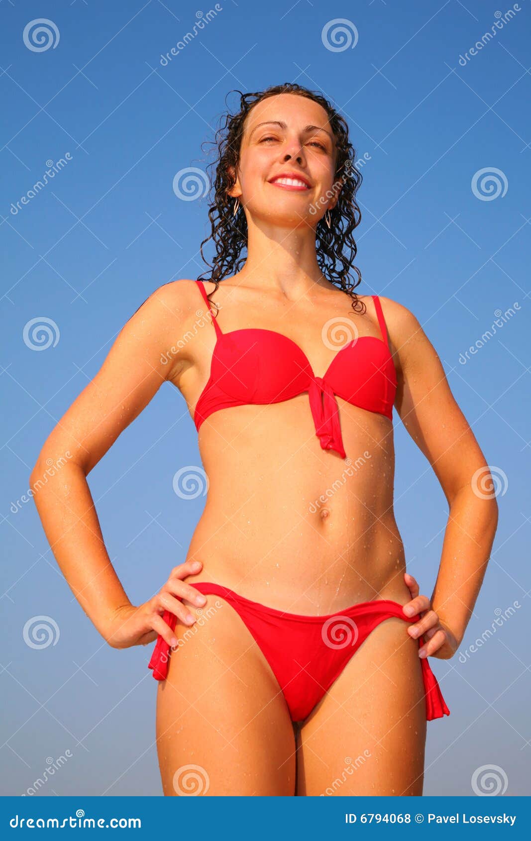 Lady in Red Bikini