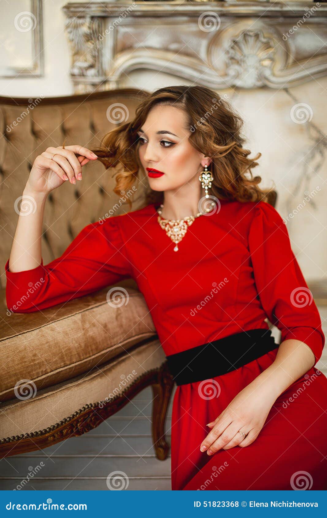 Red and clearance gold costume jewelry