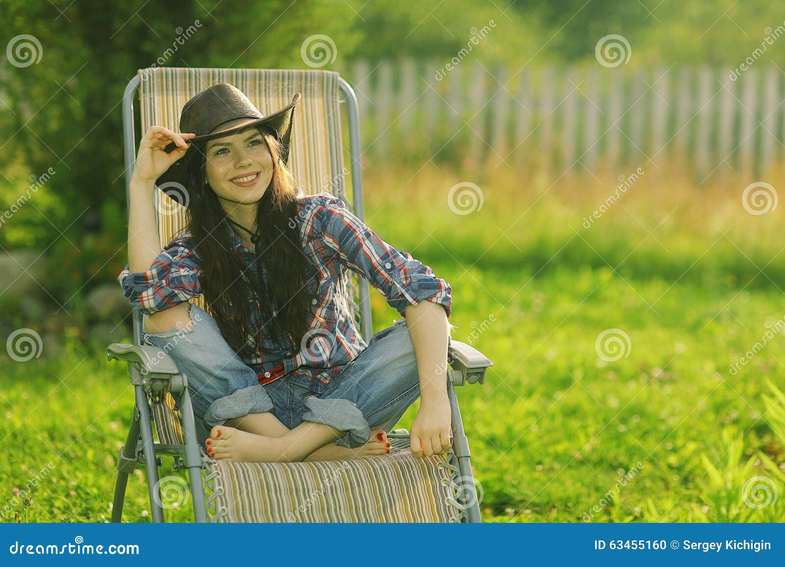 Girl Resting on a Sun Lounger Stock Photo - Image of adult, lounge ...