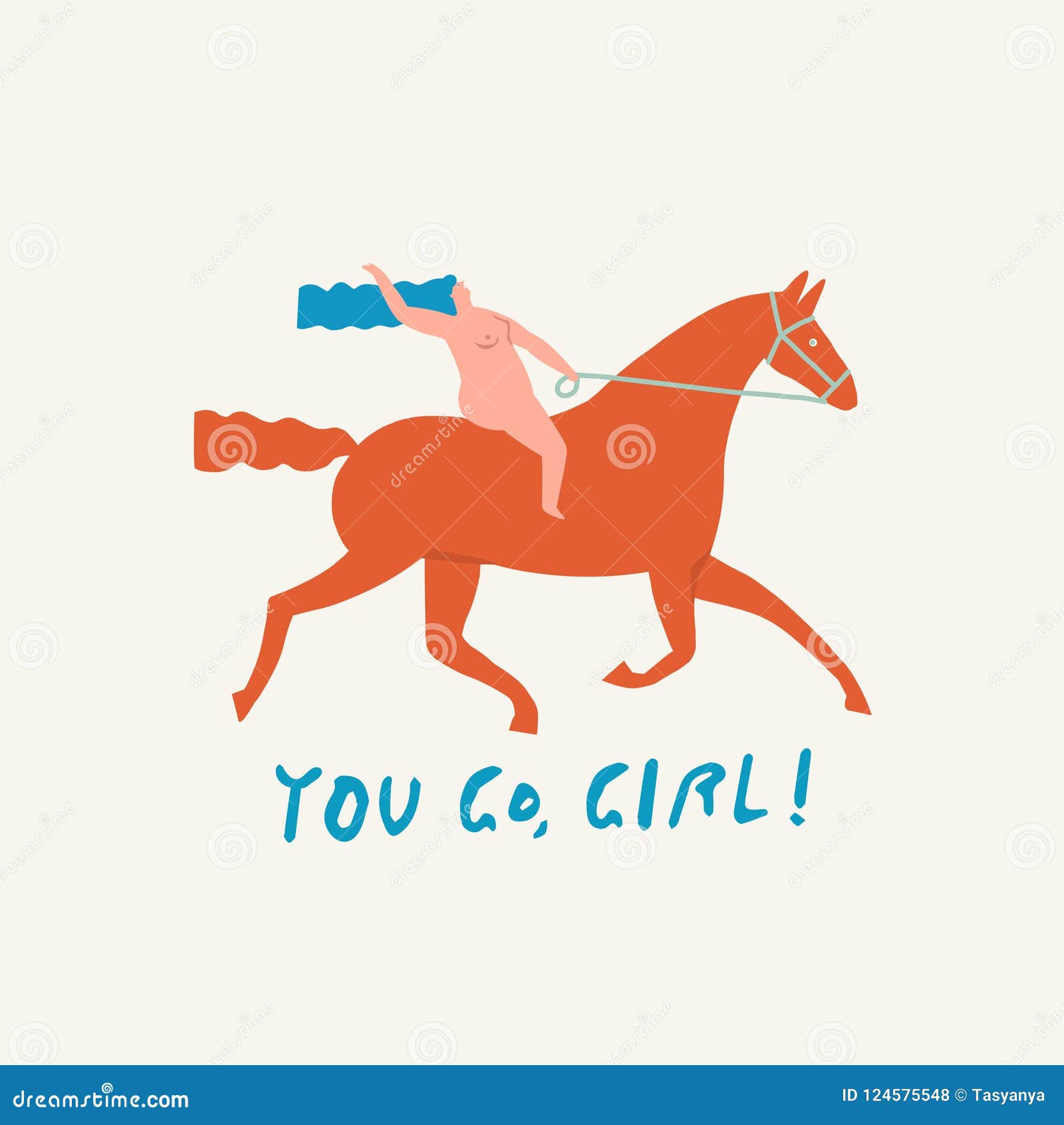 Girl Riding a Red Horse Funny Illustration in Vector with Text Quote You Go Girl. Stock Vector - Illustration of confidence, nature: 124575548 Girl Riding a Red Horse Funny Illustration in Vector with Text Quote You Go Girl. Stock Vector - Illustration of confidence, nature: 124575548