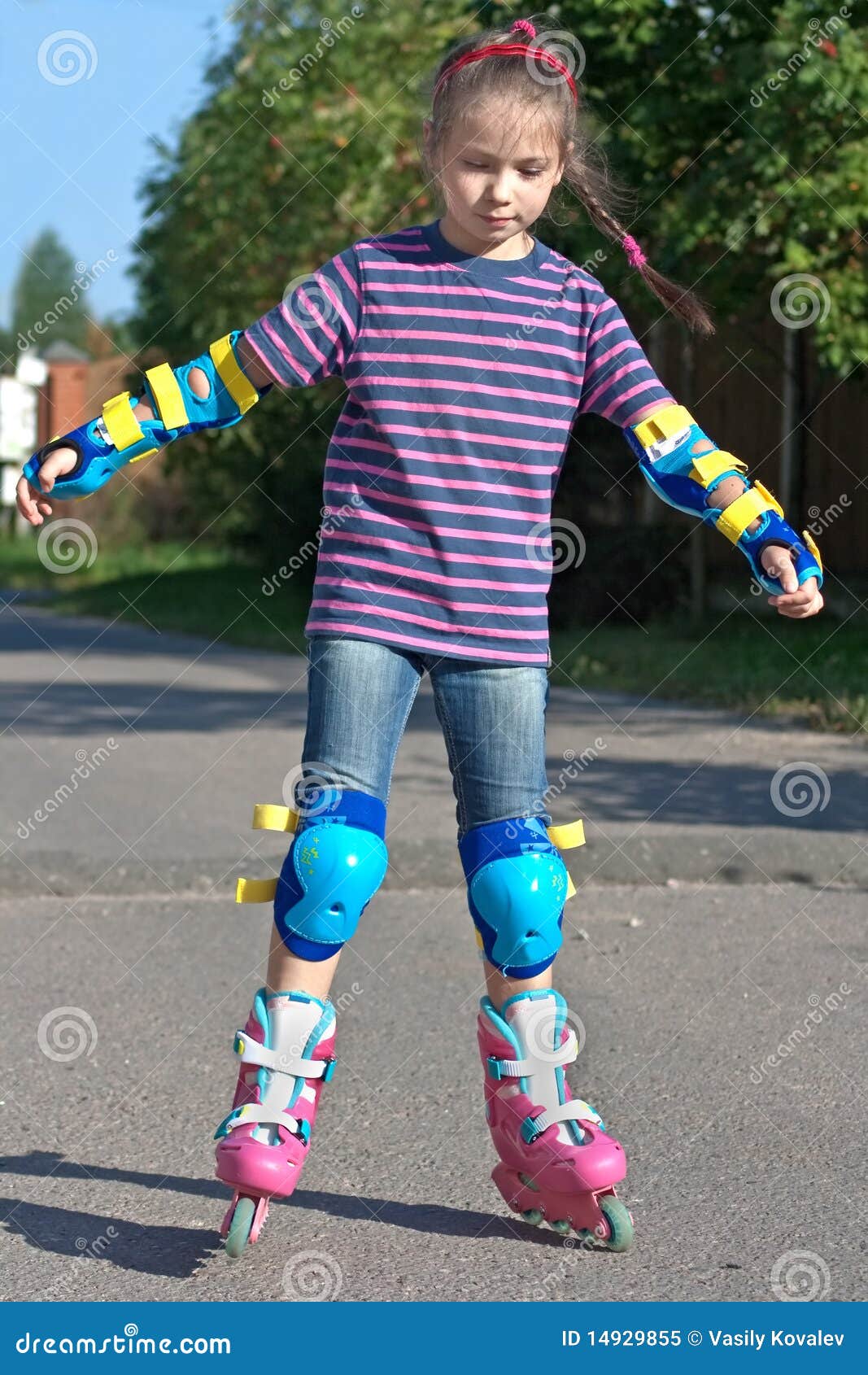 Girl On Roller Blades Picture. Image 14929855