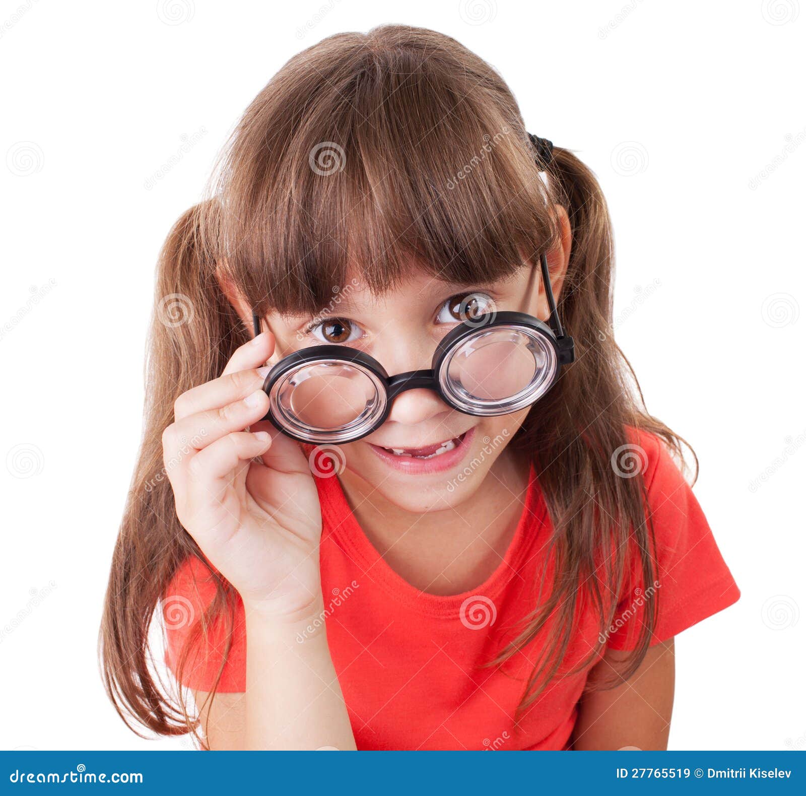 Girl with round glasses stock image. Image of optics 27765519