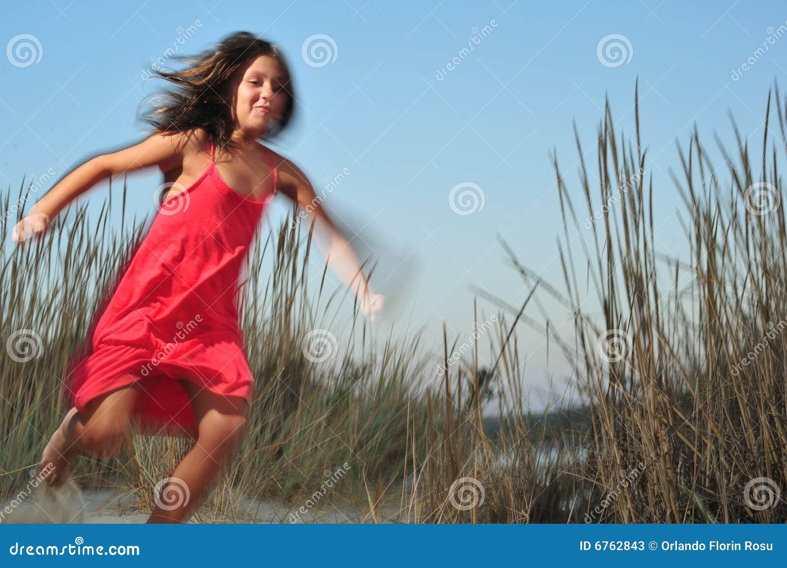 Girl running stock image. Image of serene, purity, beauty 6762843