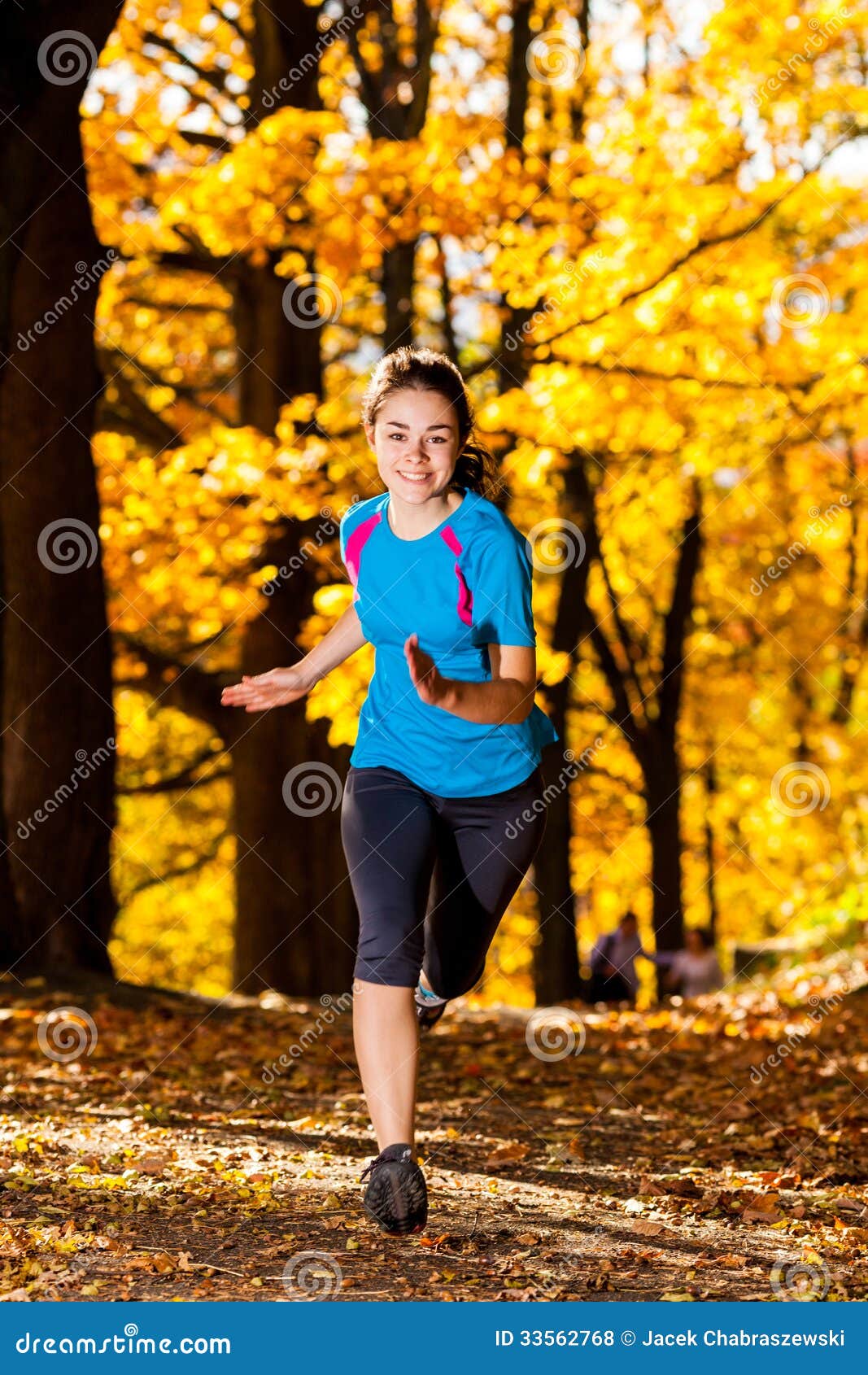 Girl running stock photo. Image of adolescent, person - 33562768