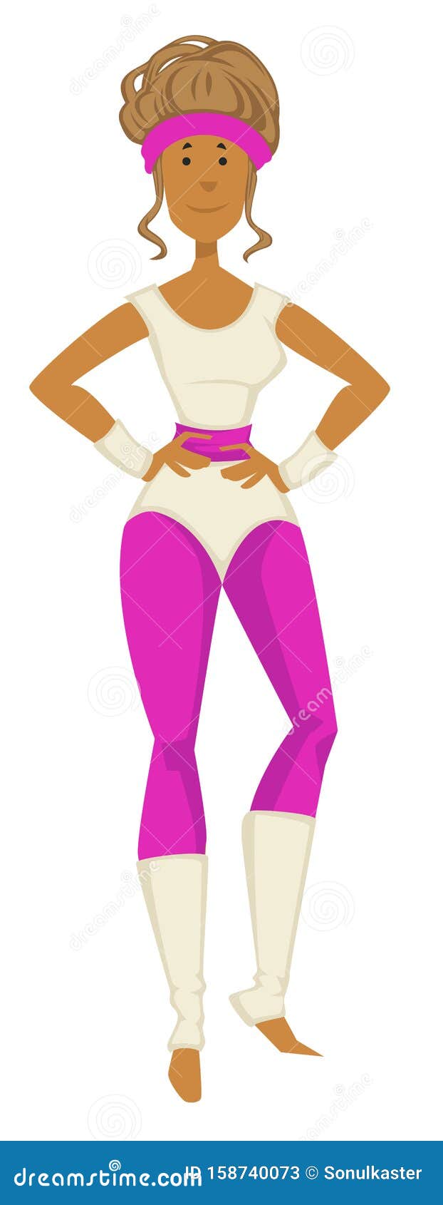 nationale vlag Jabeth Wilson cel Girl in 80s Fitness Outfit, 1980s Fashion, Swimsuit and Leggins Stock  Vector - Illustration of entertainment, 1980: 158740073