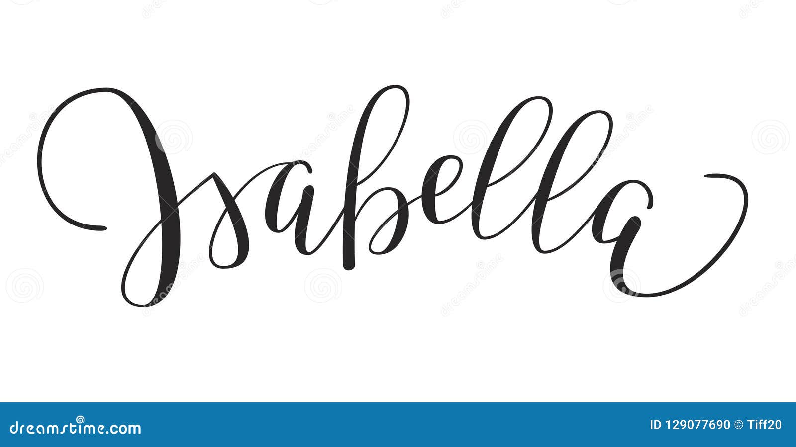 Name Isabella In Various Retro Graphic Design Elements, Set Of Vector ...