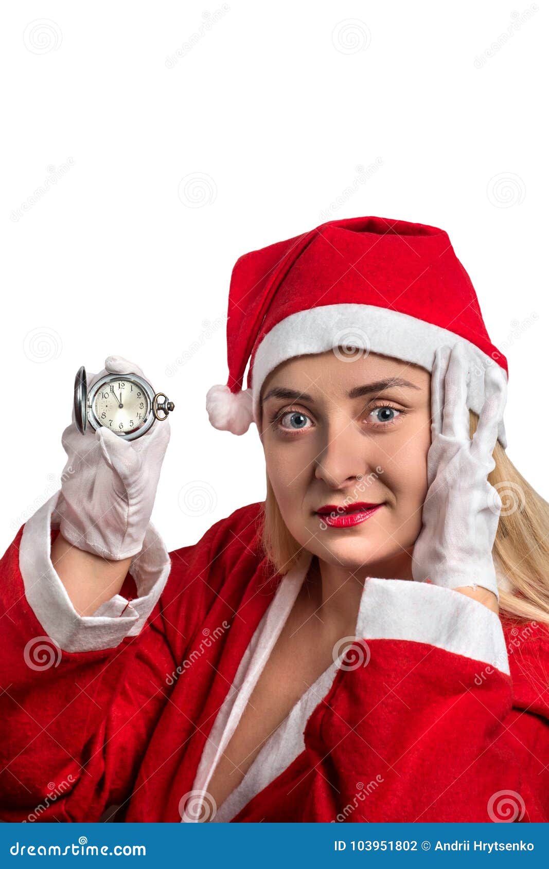 girl in santa suit