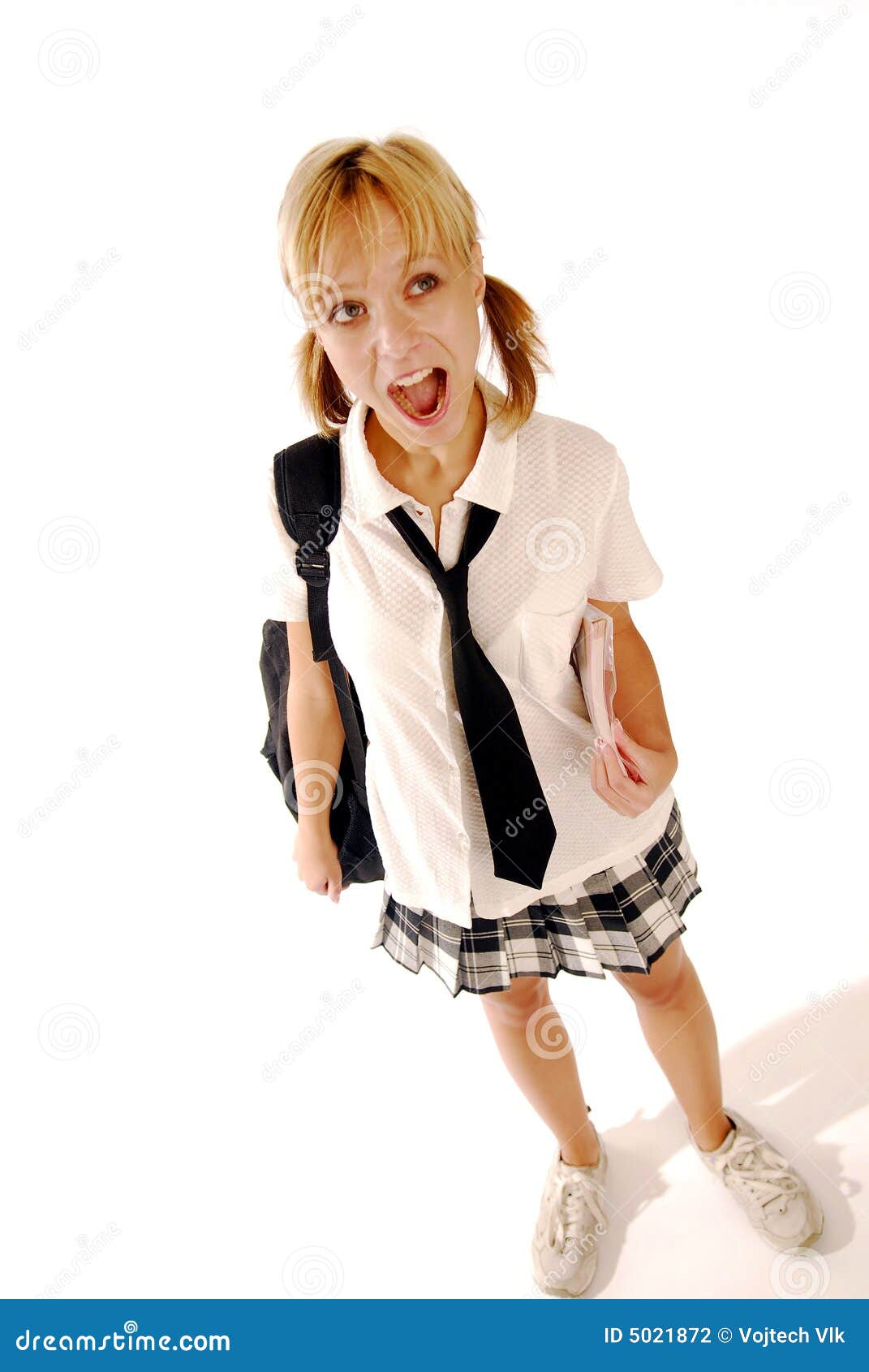 Cute Blonde Teen Girl Uniform