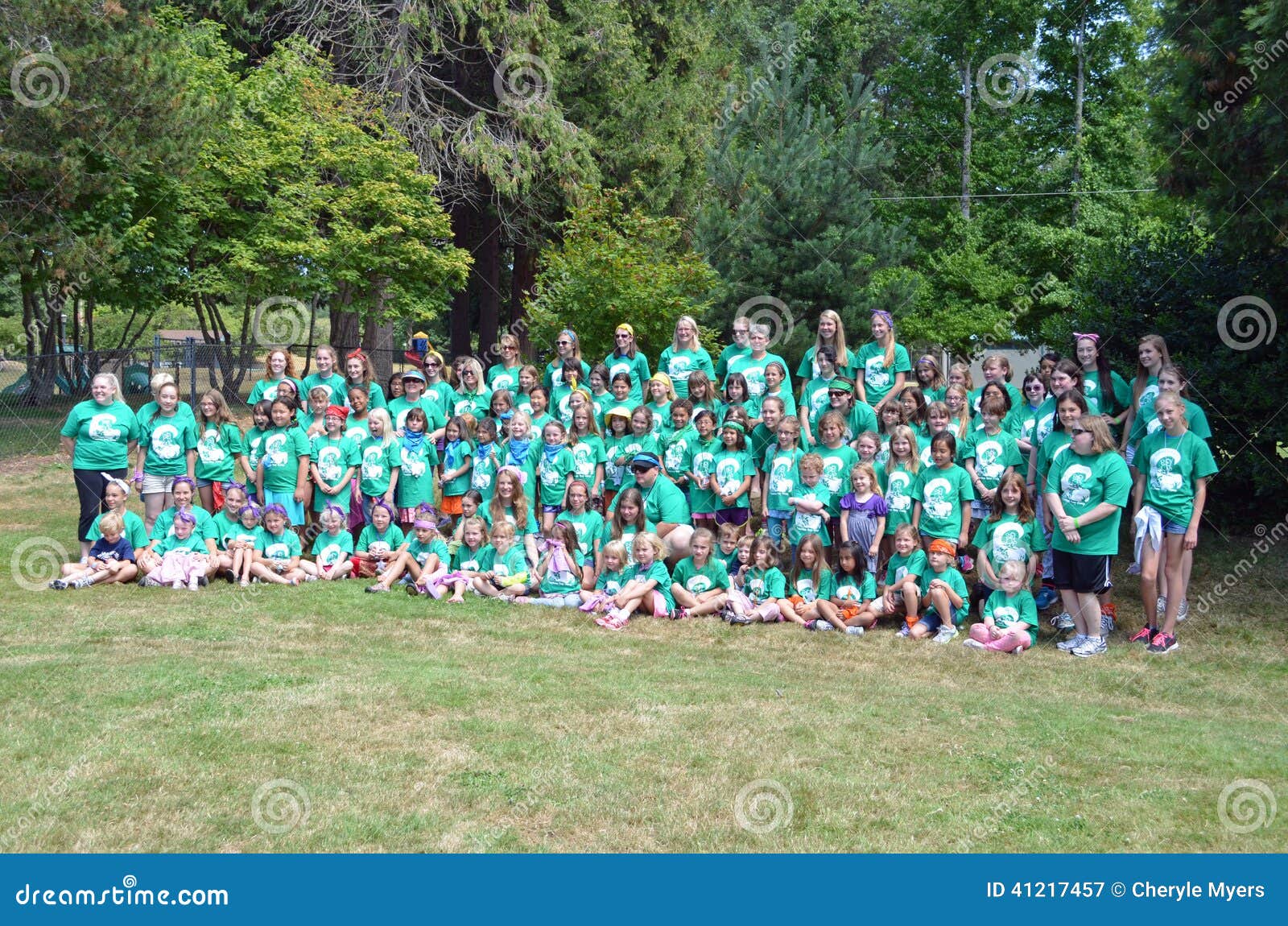 Girl Scout Camp Group editorial photography. Image of people 41217457