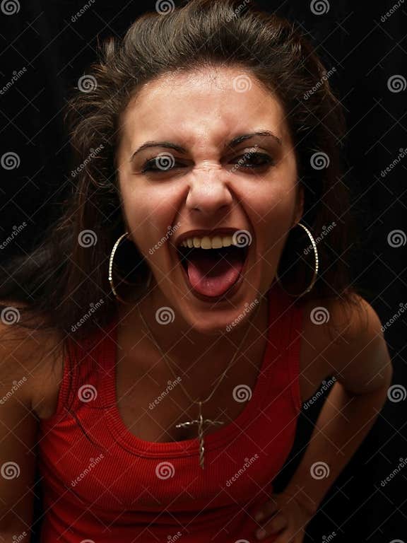 Girl Screaming Stock Image Image Of Mock Divorcing Divorce 2913669