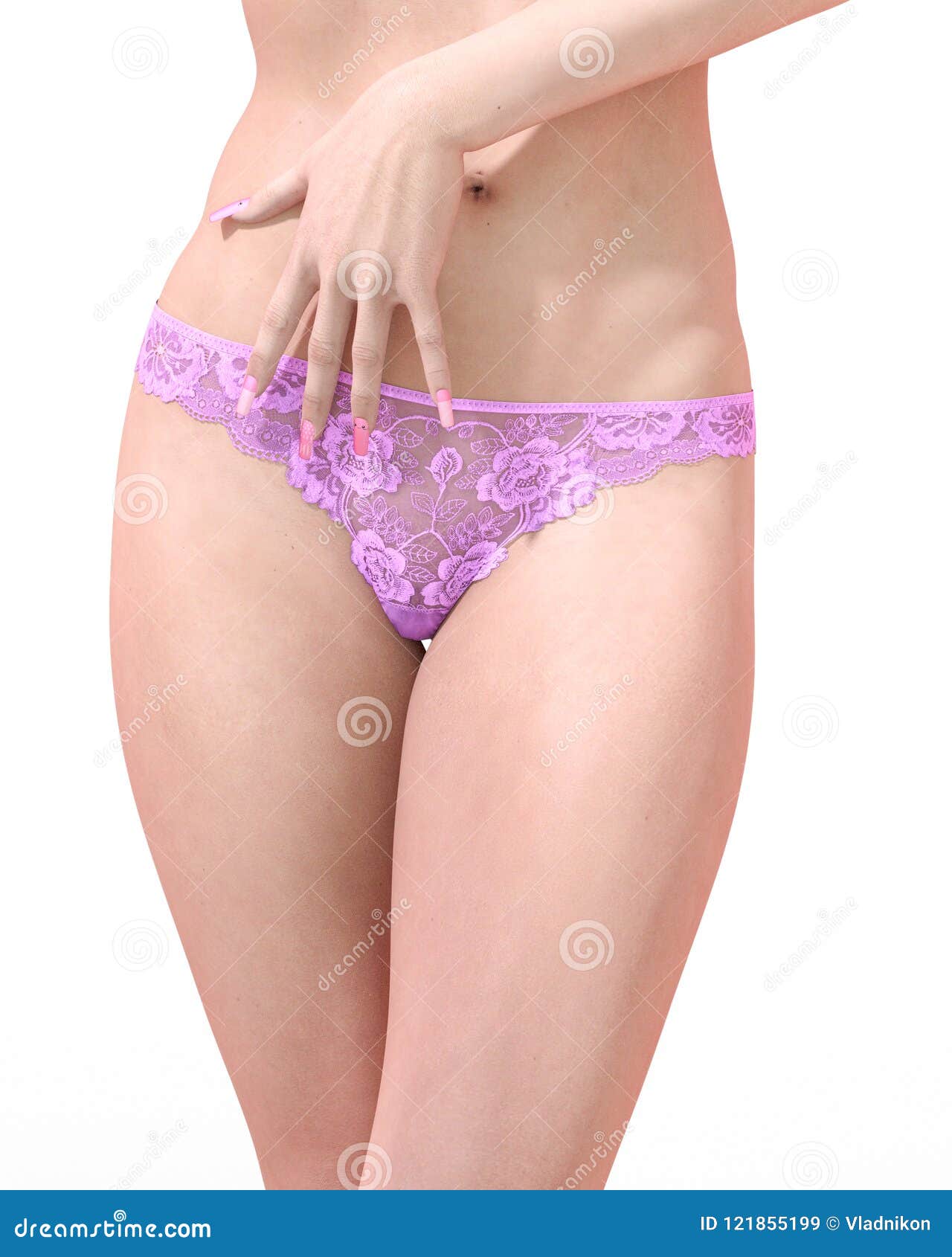 Girl in panty. stock illustration. Illustration of isolate - 121855199