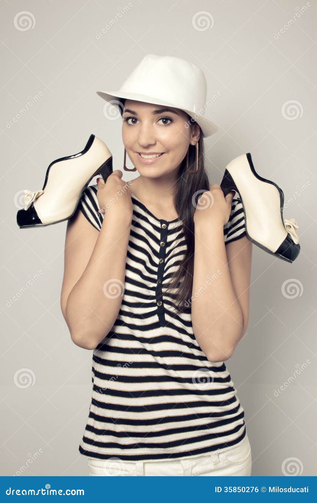 Girl and shoes stock photo. Image of shoes, fashion, romantic 35850276