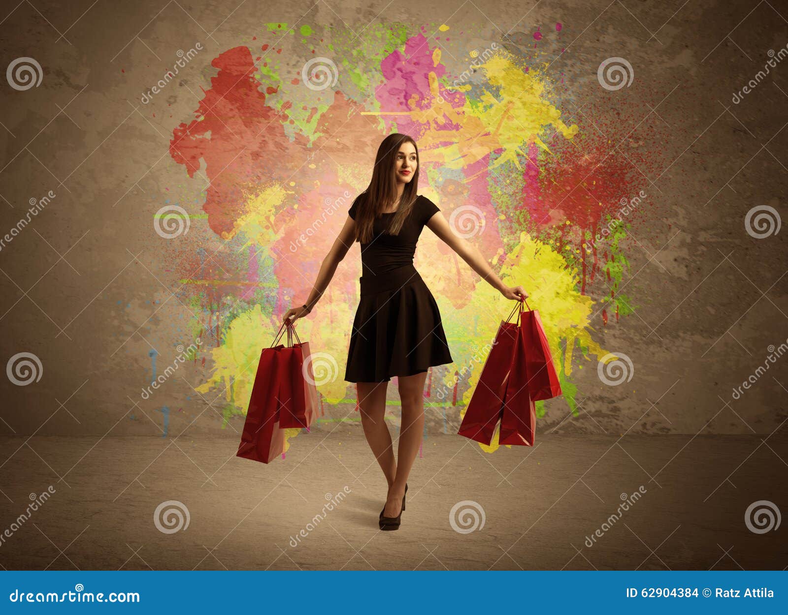 girl splatter paint wall girl splatter paint wall