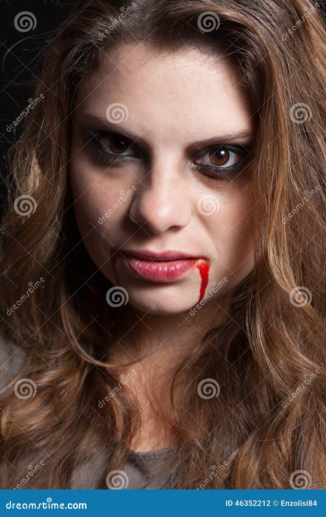 Girl with Signs of Violence Stock Photo - Image of horror, blood: 46352212