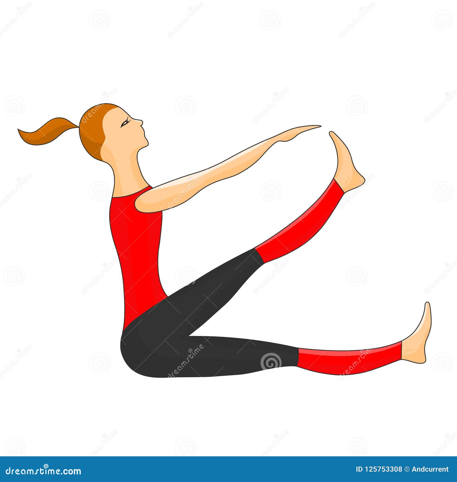 Sport Woman. Vector Color Image. Stock Vector - Illustration of drawing ...