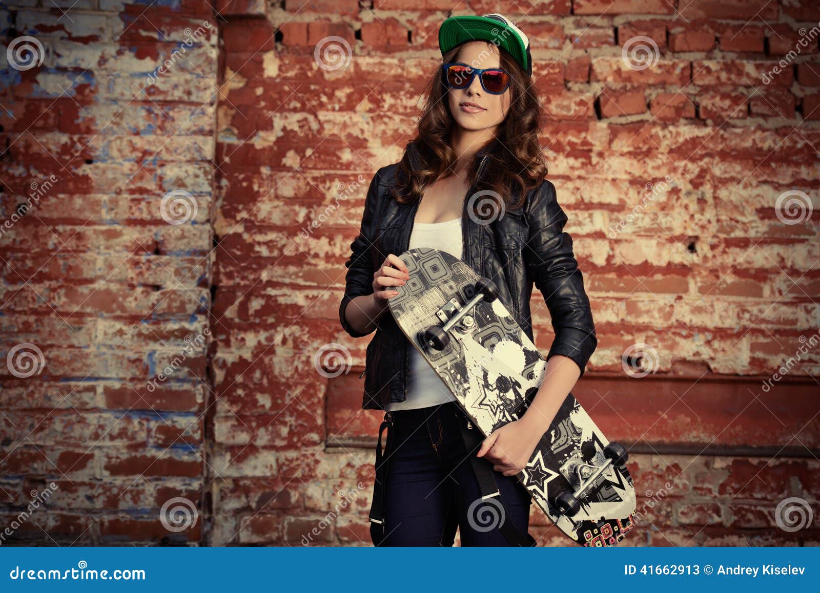 girl with skateboard
