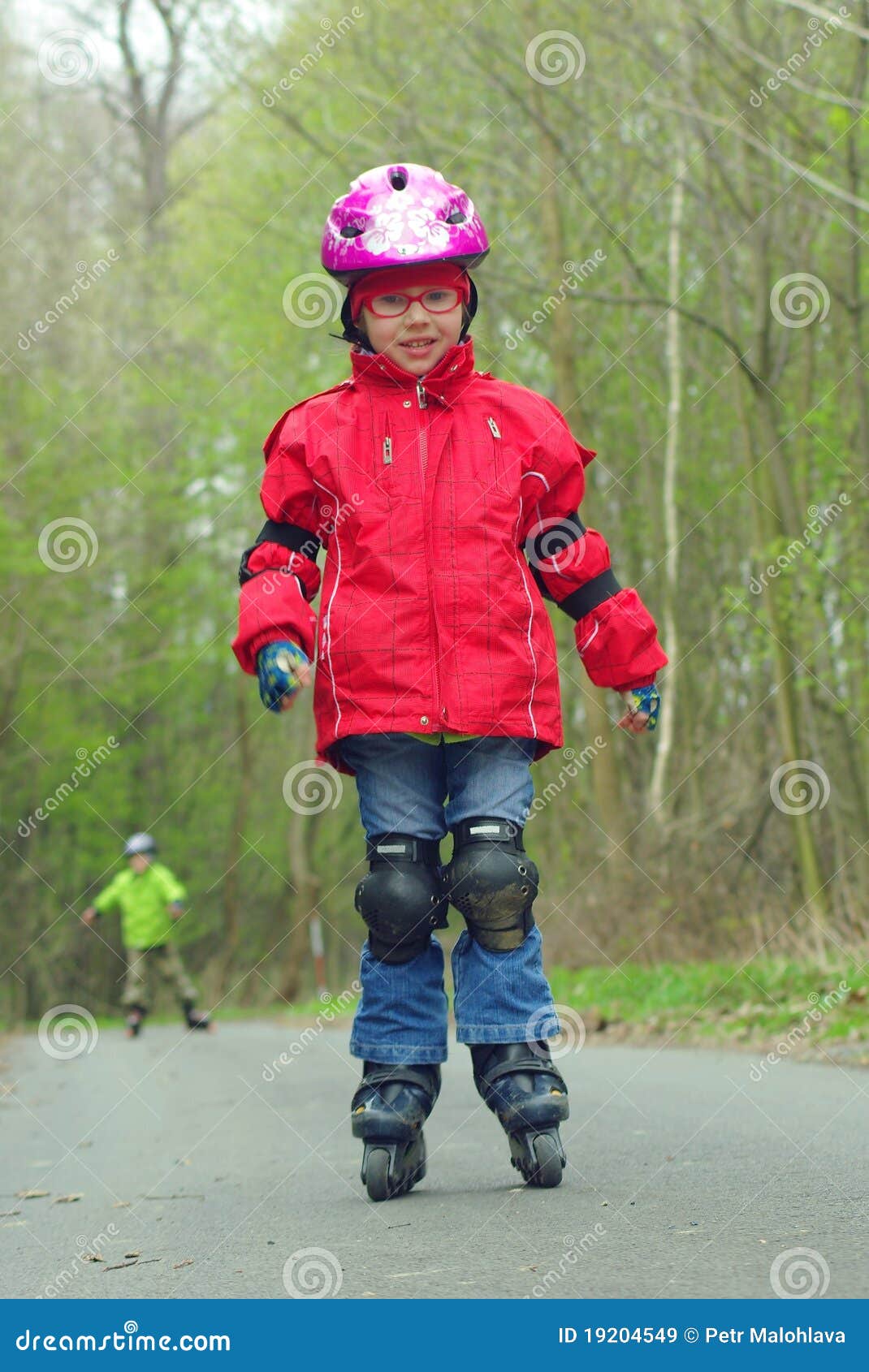 Girl Skates Outdoor Inline Skating Stock Image Image of skates