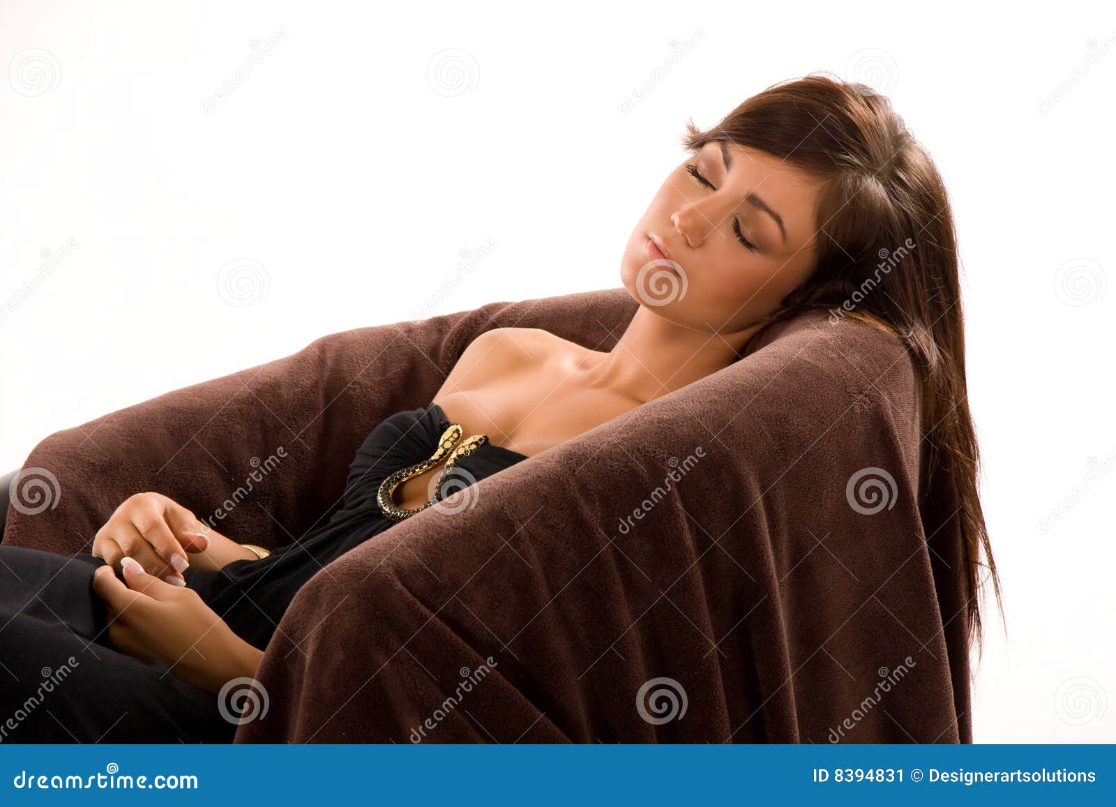 Lifestyle Portrait Brunette Girl Underwear Sleeping Beautiful Woman Bed  Stock Photo by ©EugenePartyzan 363376014
