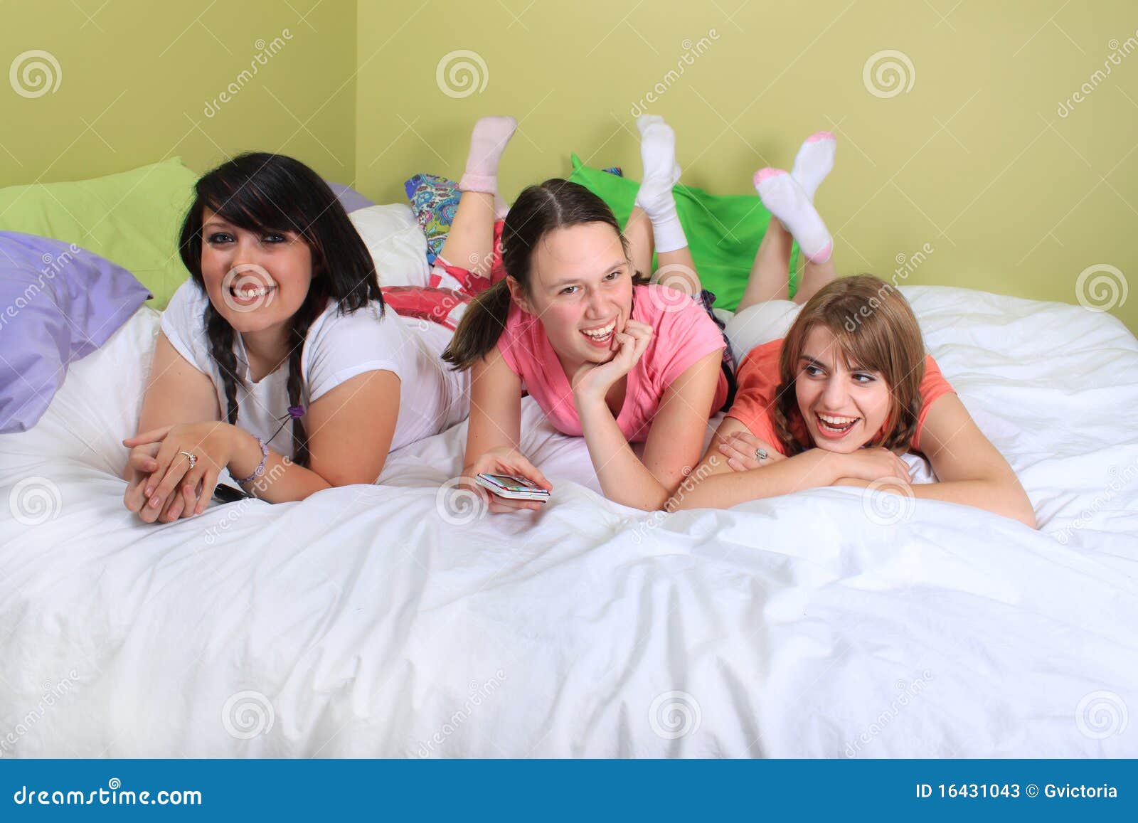 Girl Sleepover Stock Image Image Of Sixteen Cottons 16431043