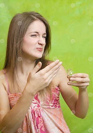 Girl Smelling Bad Perfume Stock Image Image Of Girl 12643135 Girl Smelling Bad Perfume Stock Image Image Of Girl 12643135