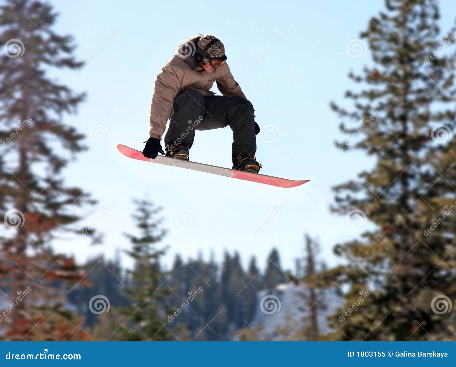 Girl on a snowboard stock image. Image of extreme, sports 1803155