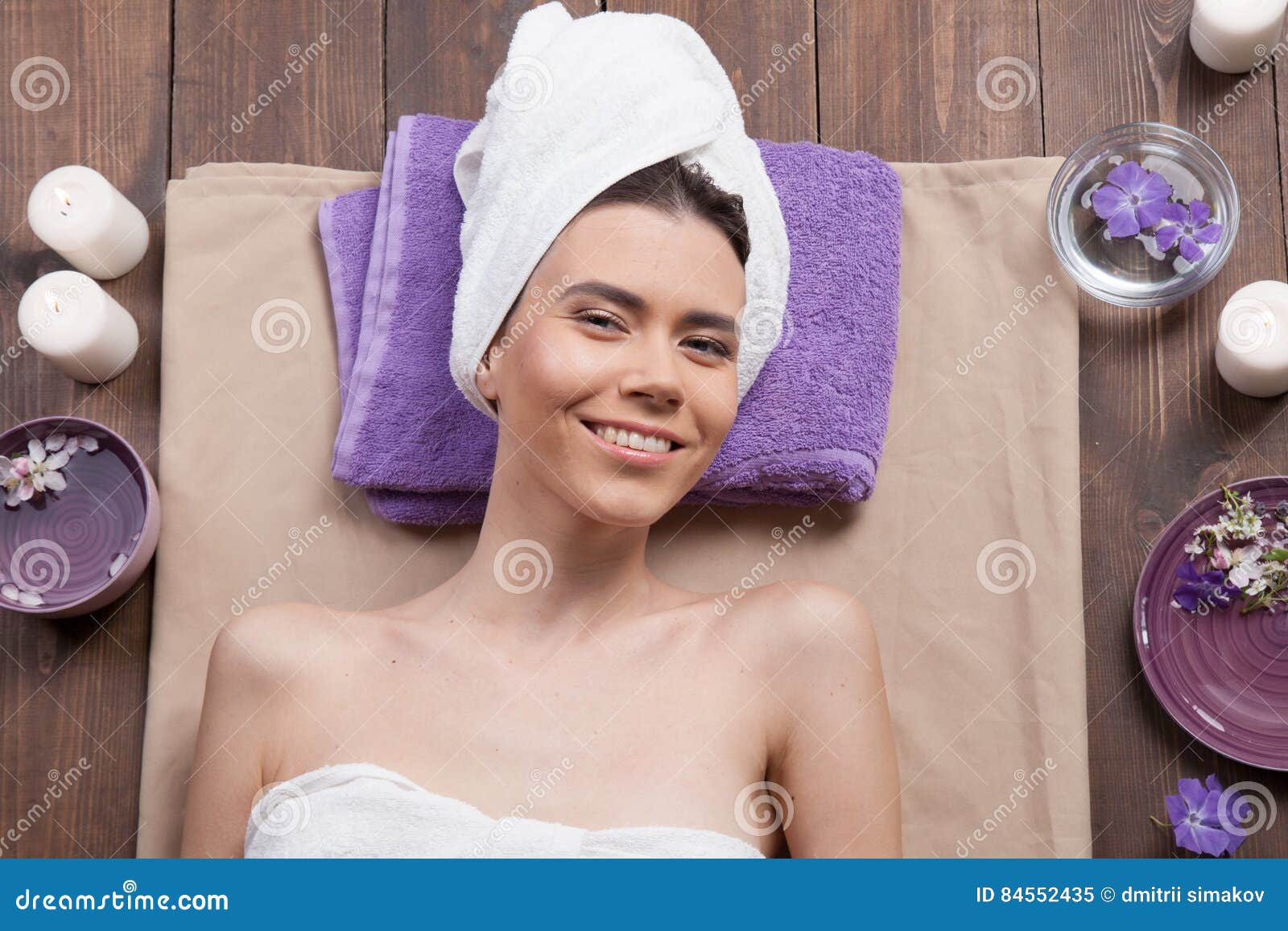 Girl Spa Massage Sauna Relaxation Bath Stock Image Image Of Health Mask 84552435